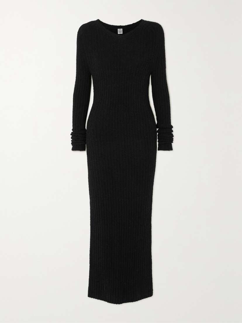 TOTEME Ribbed Wool-blend Maxi Dress