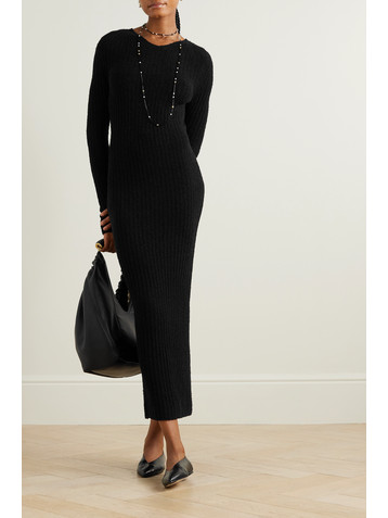TOTEME Ribbed wool-blend maxi dress
