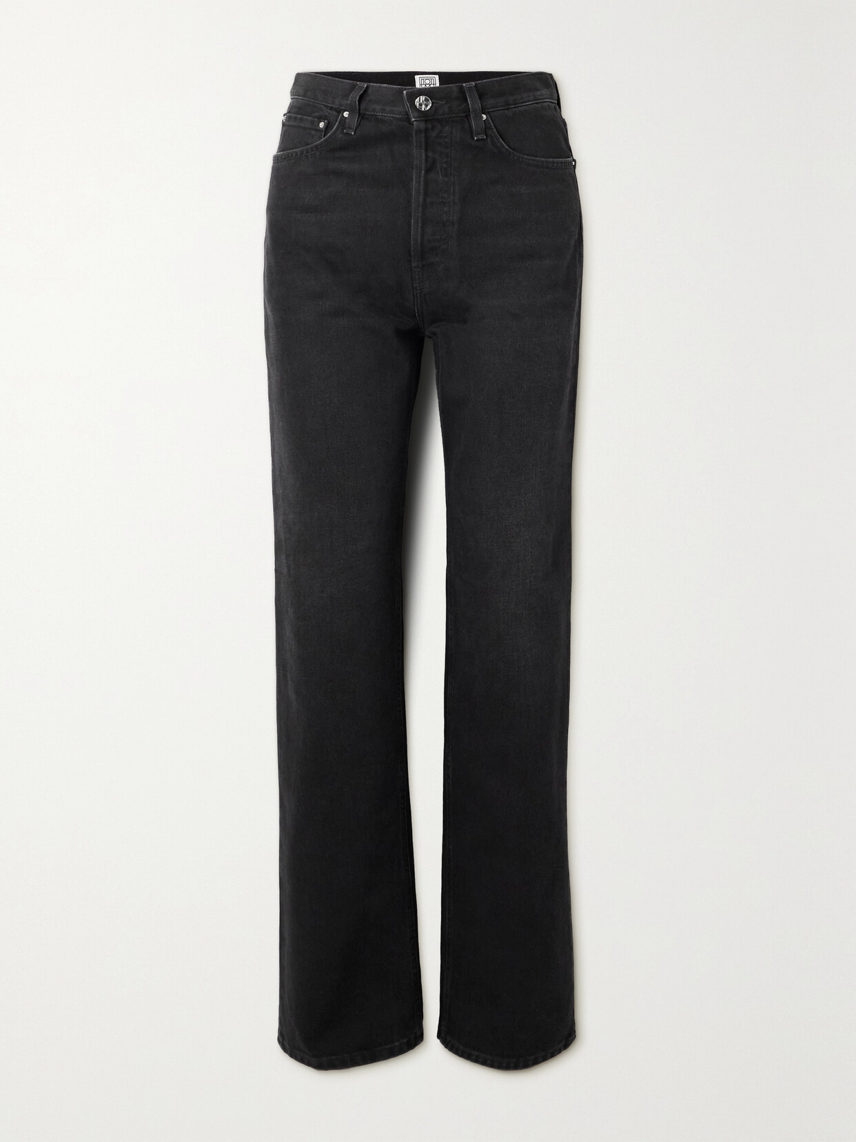 TOTEME - + Net Sustain High-rise Straight-leg Jeans - Black