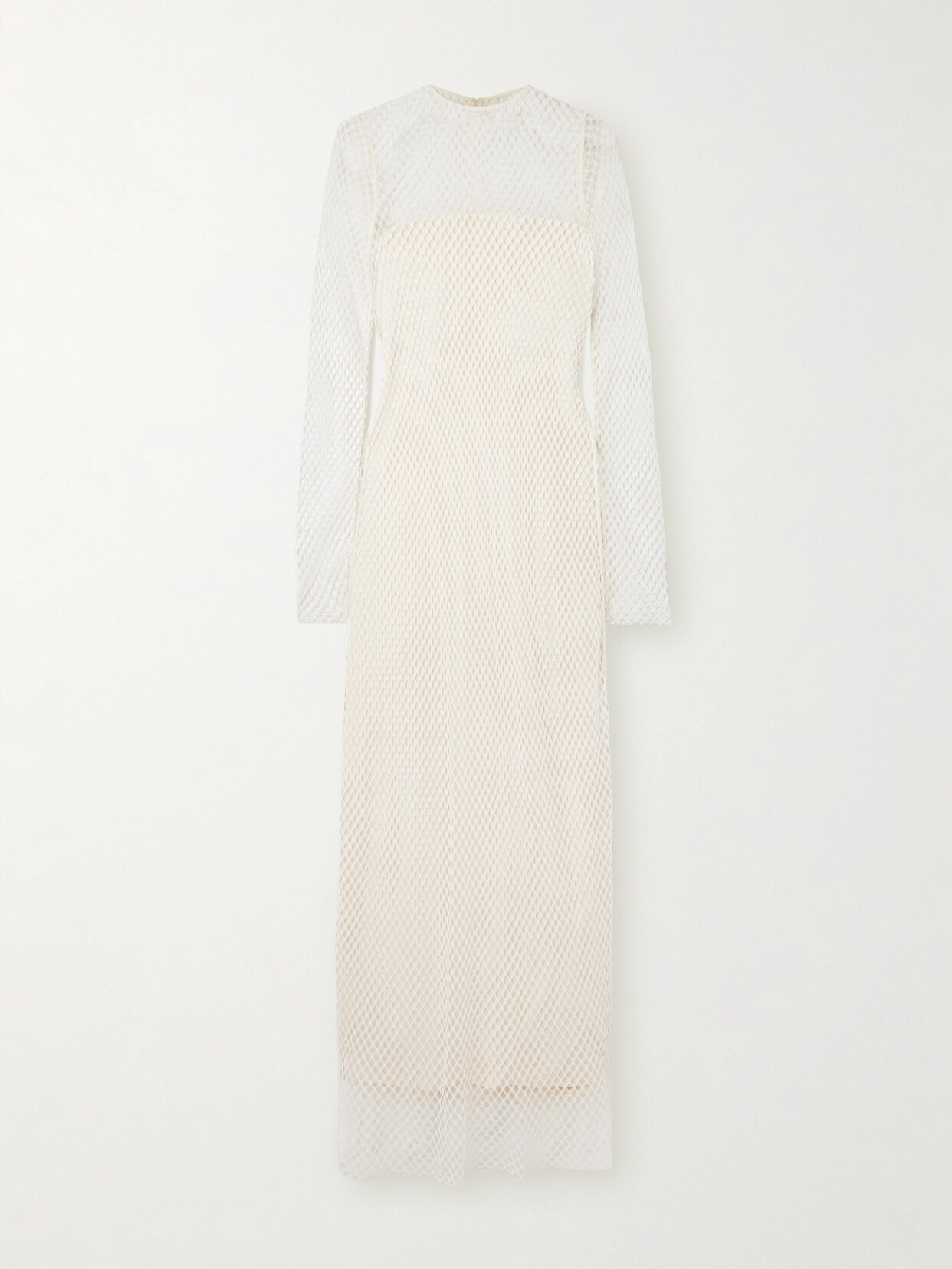 TOTEME - Layered Lace And Crepe Gown - Ecru