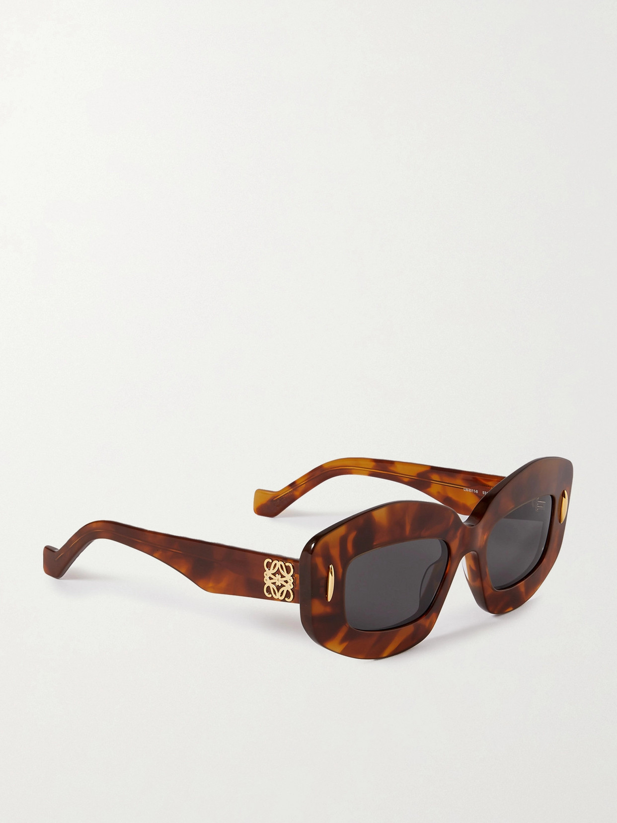 Shop Loewe Screen Square-frame Tortoiseshell Acetate Sunglasses In Brown