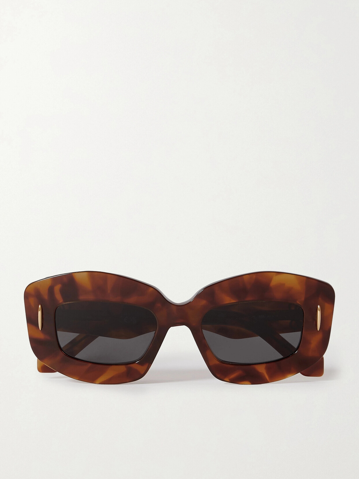 Loewe Screen Square-frame Tortoiseshell Acetate Sunglasses In Brown