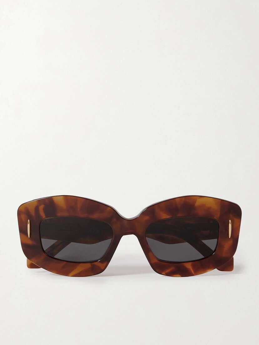 Loewe Screen Square-frame Tortoiseshell Acetate Sunglasses