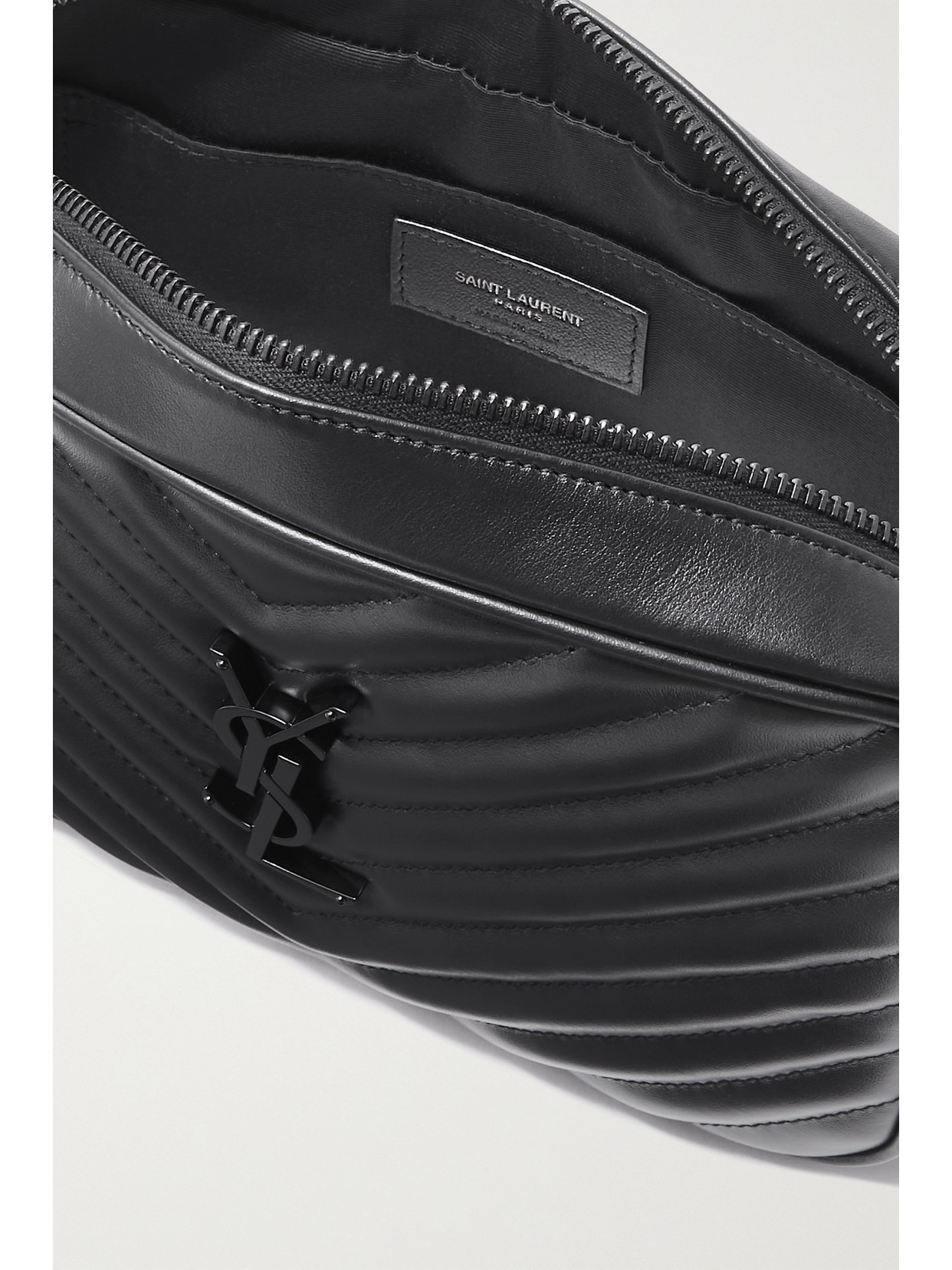 Saint Laurent Lou Quilted Leather Shoulder Bag In Black