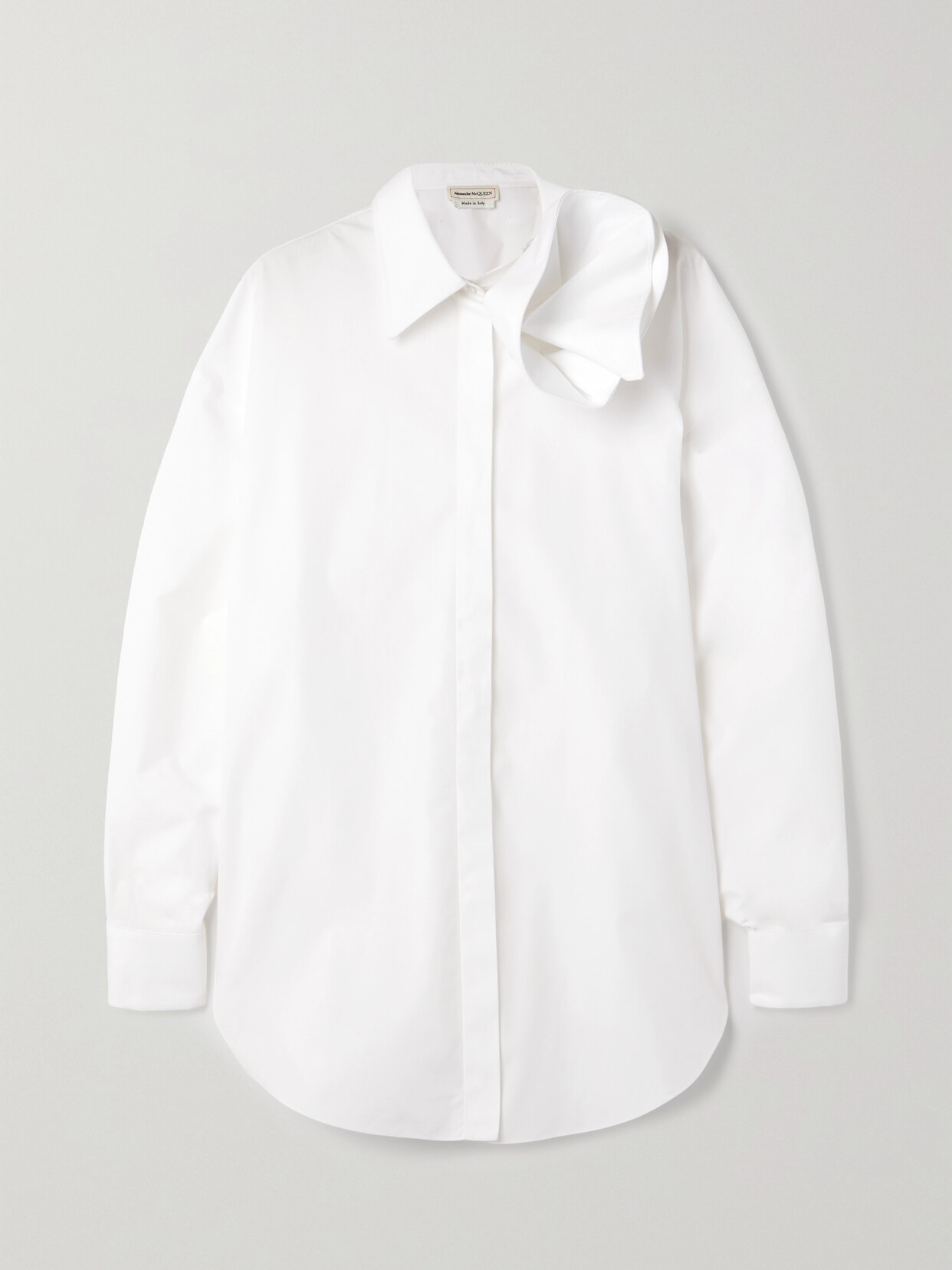 Alexander McQueen Cotton-poplin Shirt - White