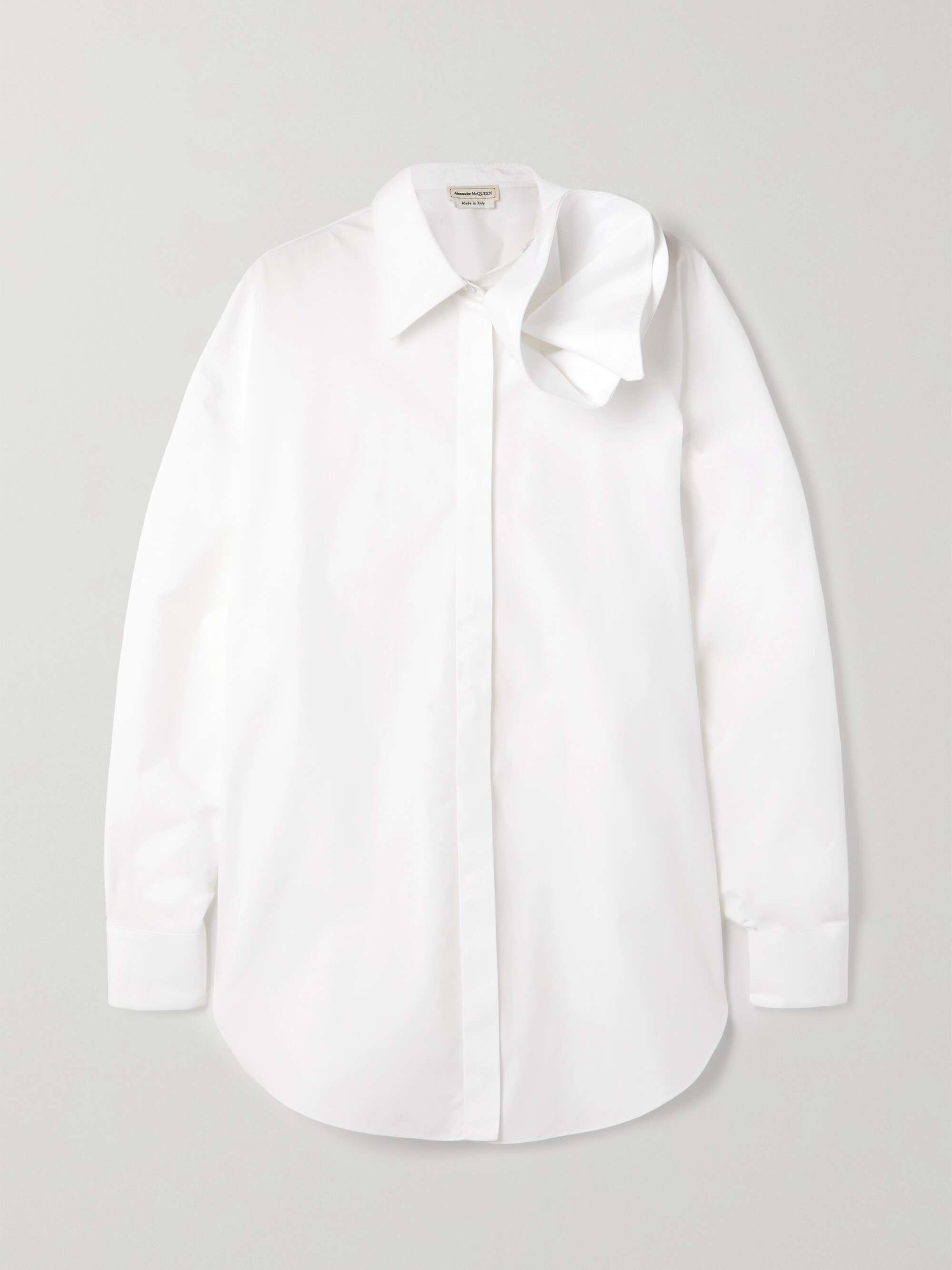 Camicia in popeline di cotone ALEXANDER MCQUEEN da donna NET A