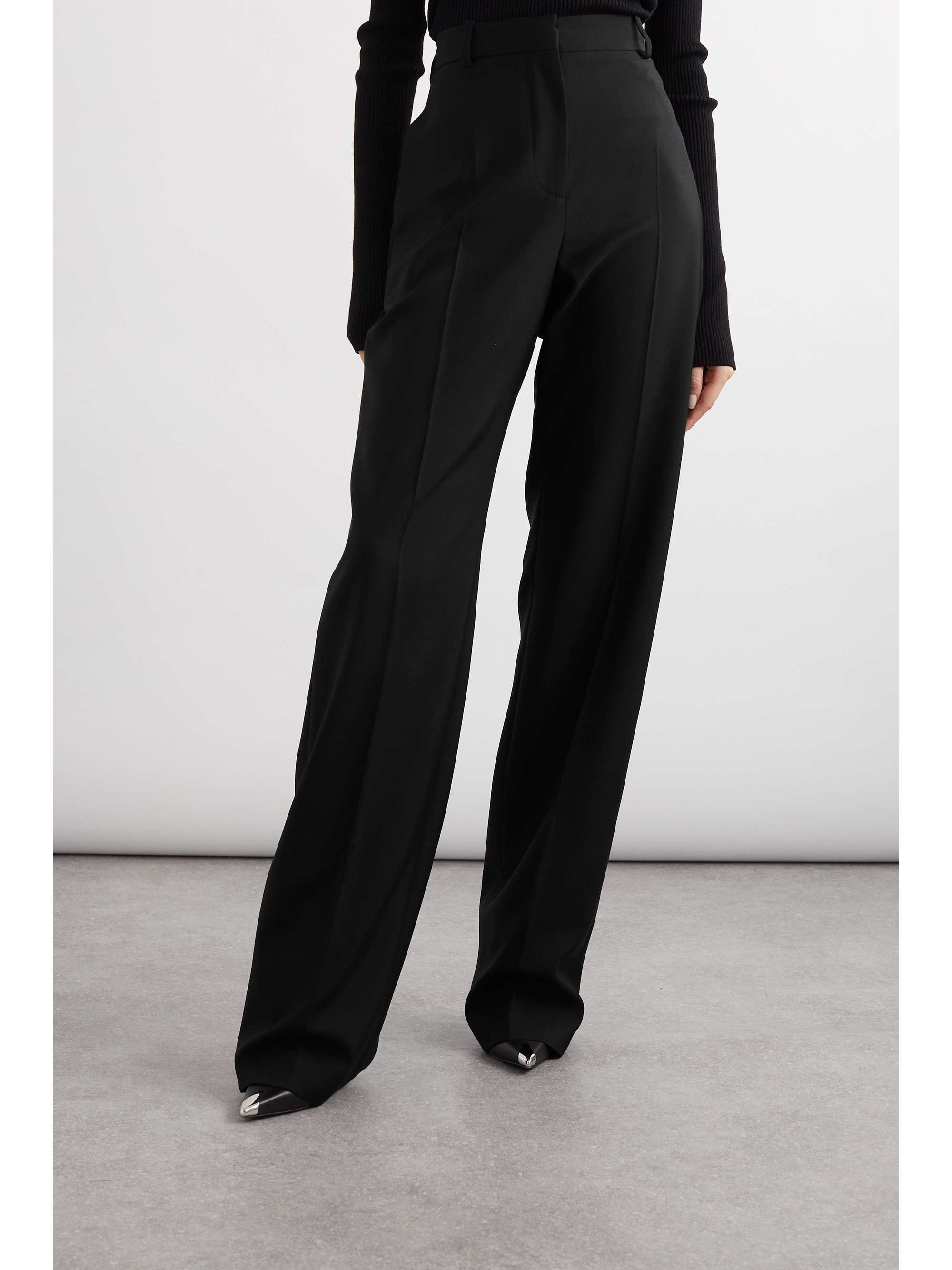 ALEXANDER MCQUEEN Straight-leg wool pants | NET-A-PORTER