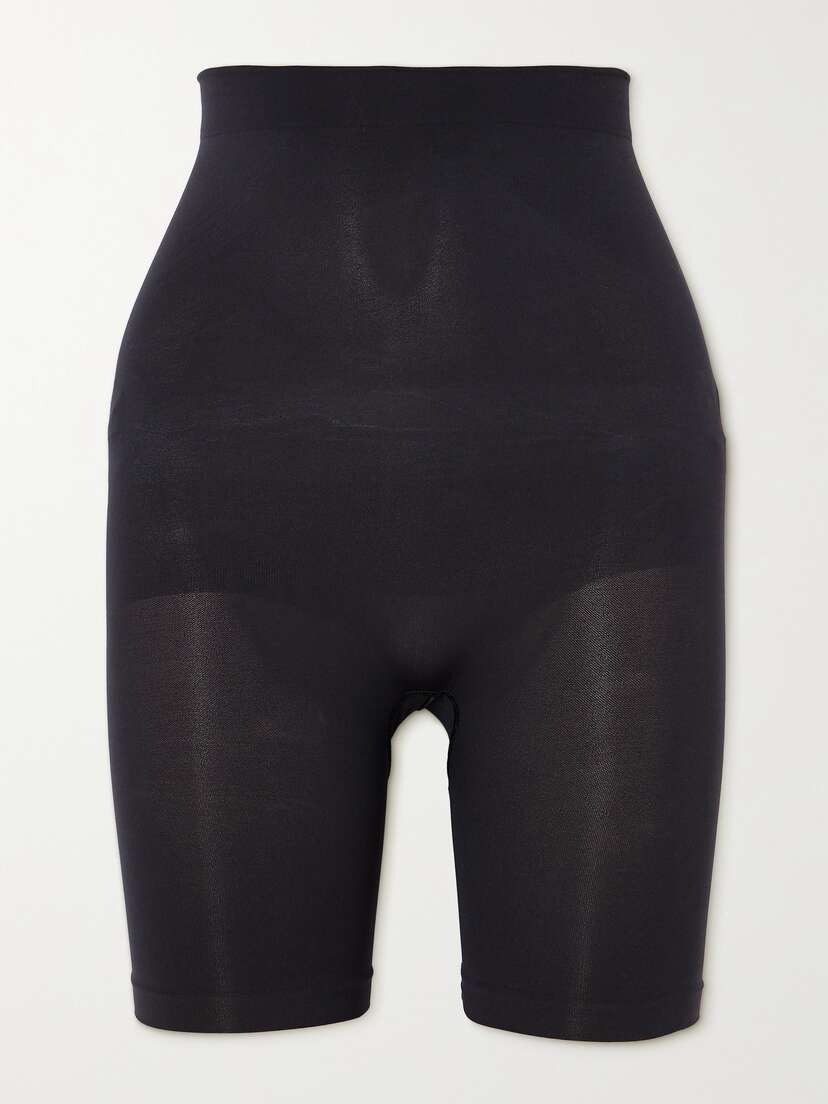 Skims Seamless Sculpt Mid Thigh Shorts - Onyx