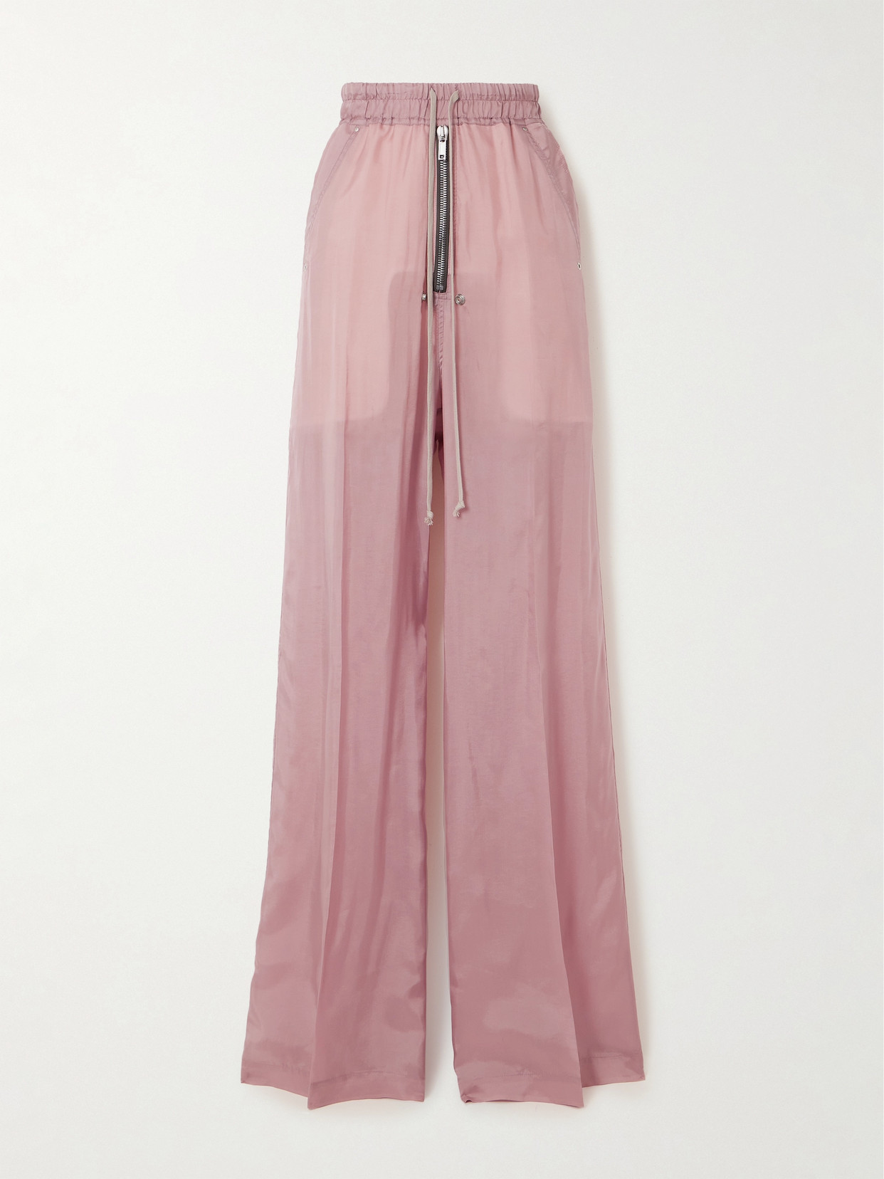 Rick Owens Voile Cargo Trousers In Pink