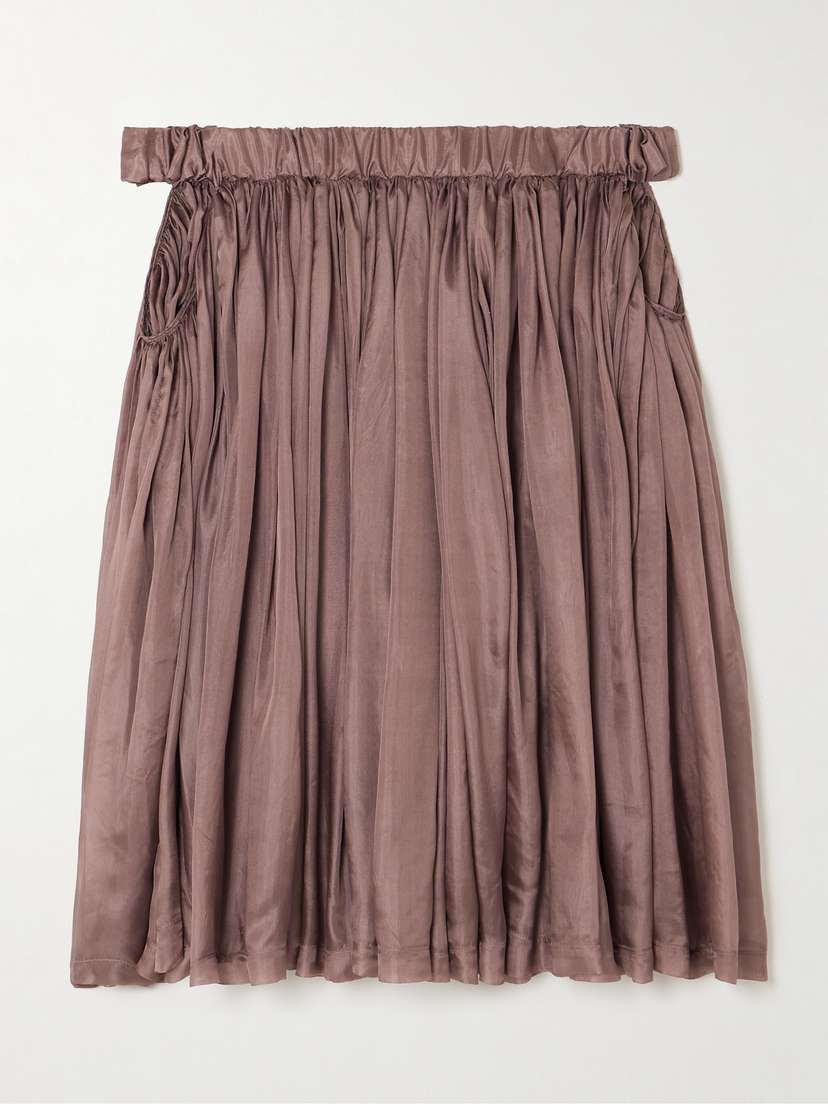 Rick Owens Medusa Off-the-shoulder Silk-habotai Mini Dress