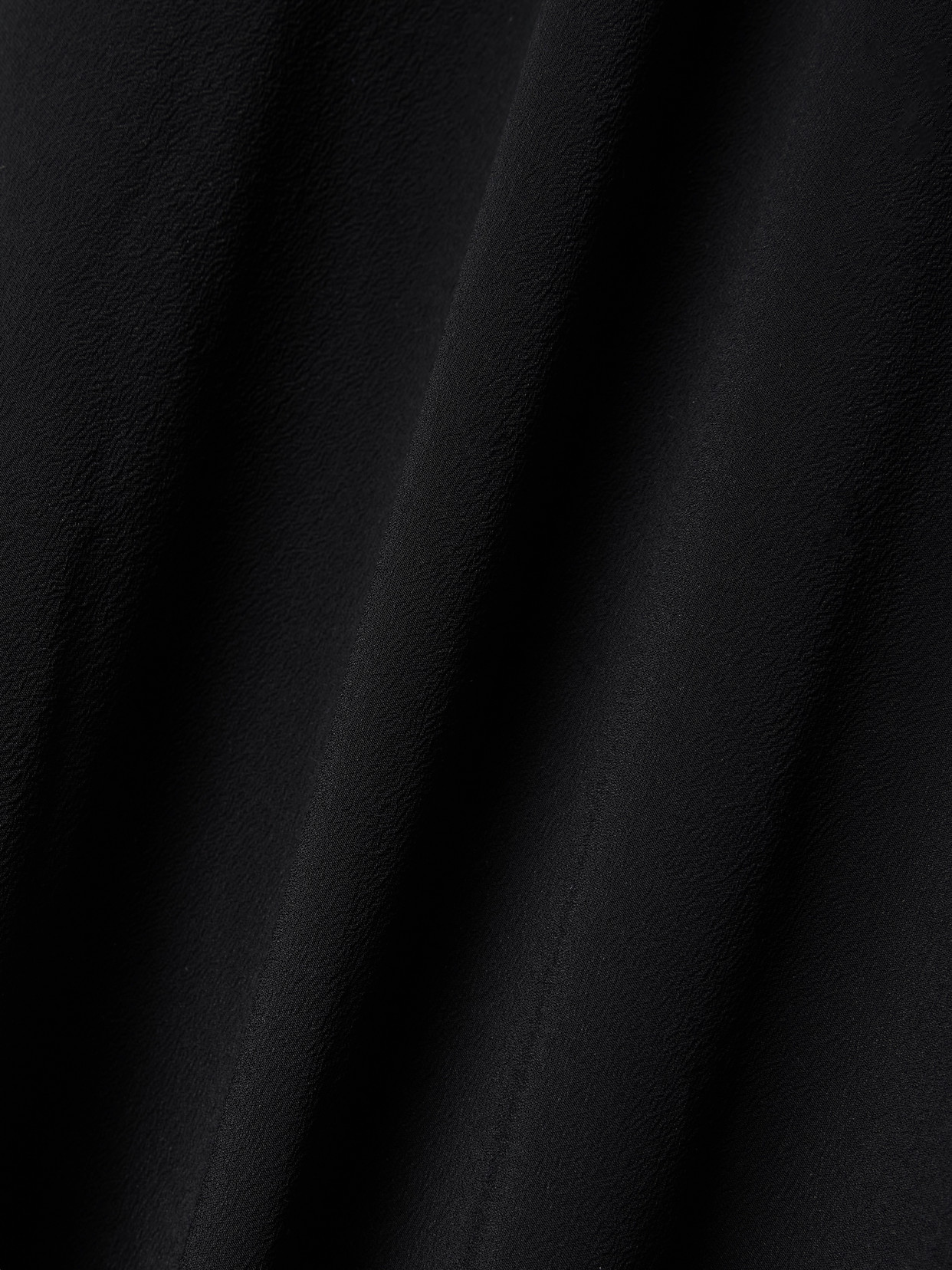 Rick Owens Ribbed Knit-paneled Crepe De Chine Midi Skirt In Black