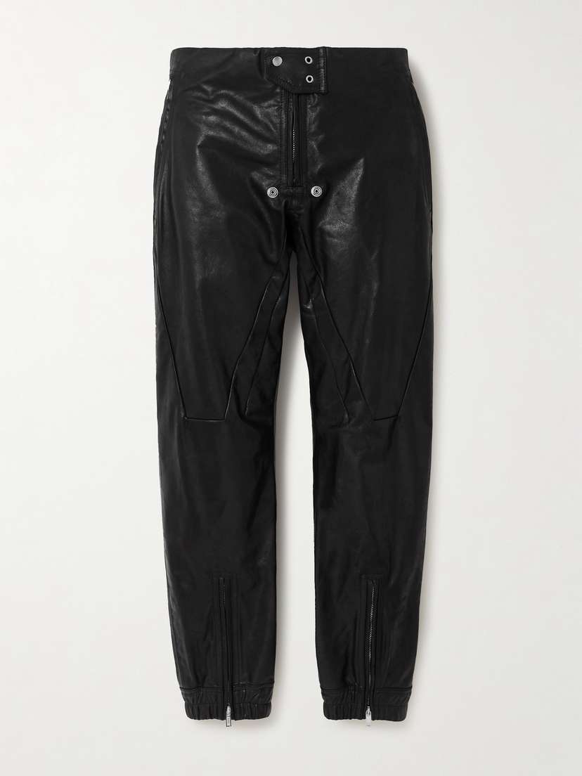 Rick Owens Leather Tapered Pants