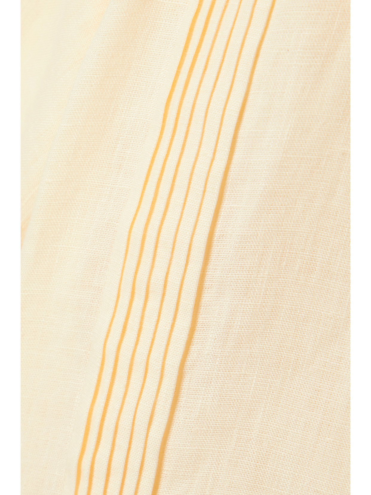 Johanna Ortiz + Net Sustain Manyatta Cropped Pleated Organic Linen Shirt In Ecru