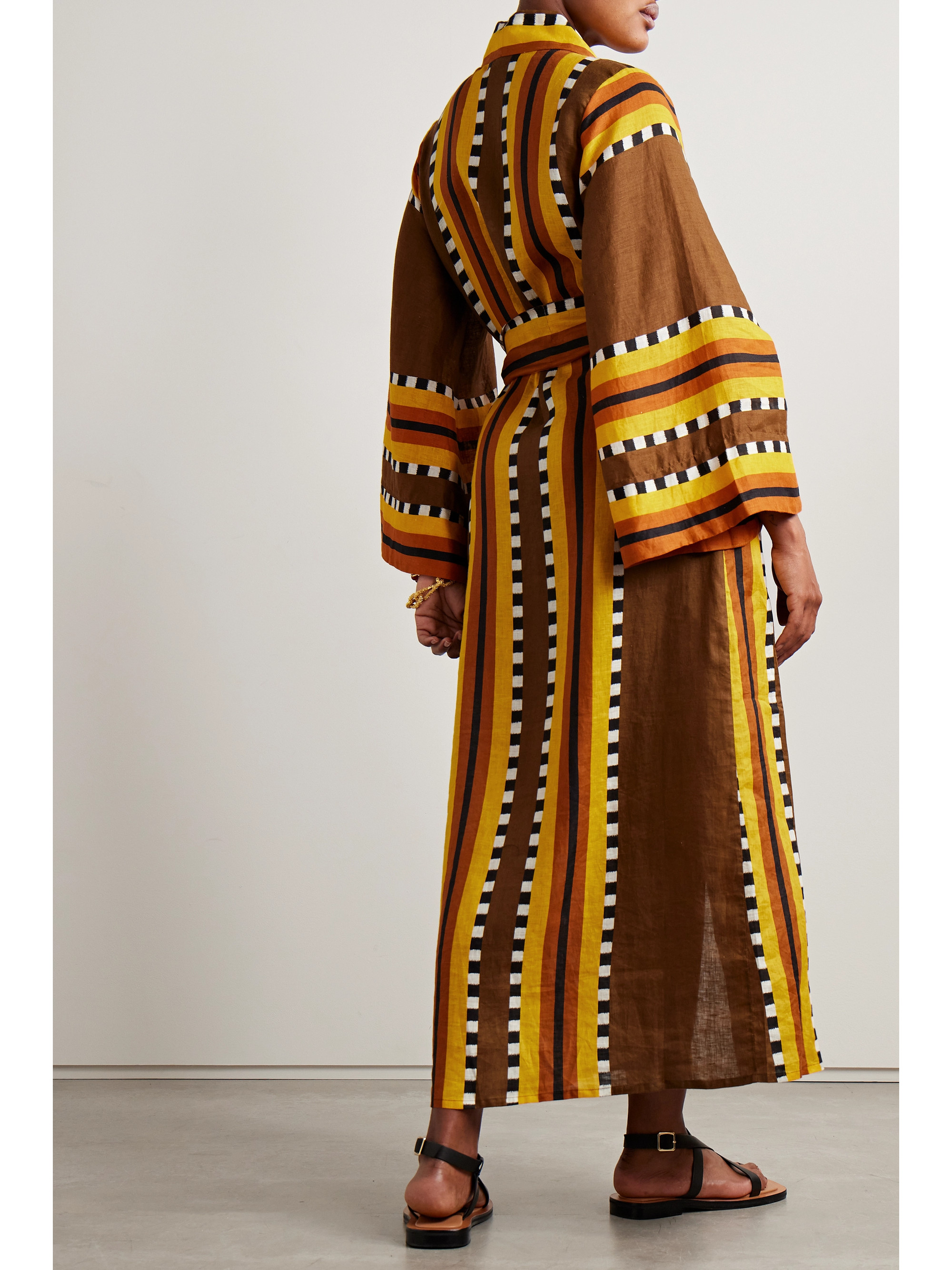 Johanna Ortiz + NET SUSTAIN Karibu printed linen robe thumbnail