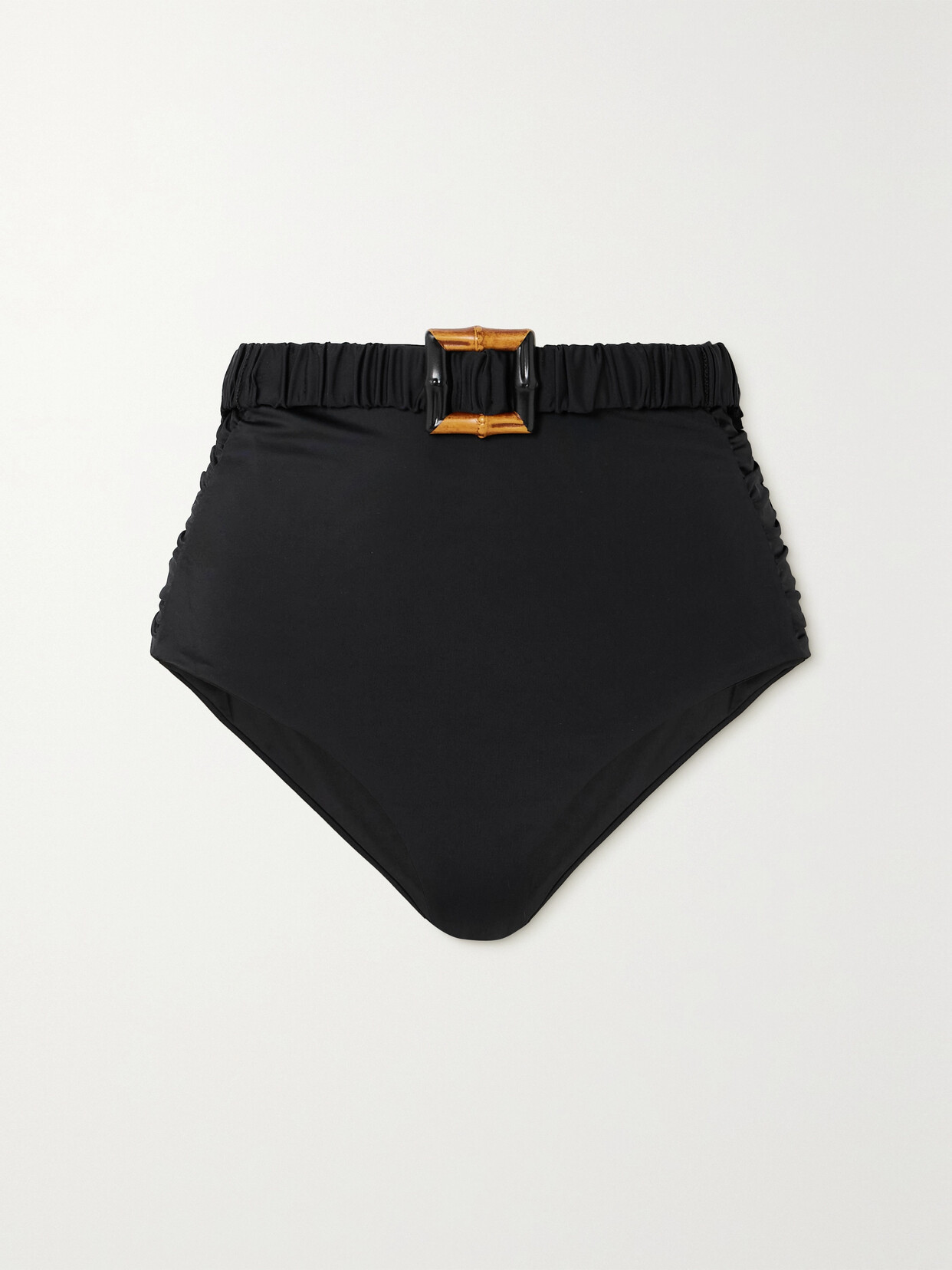 Johanna Ortiz + Net Sustain Belted Bikini Briefs In Black