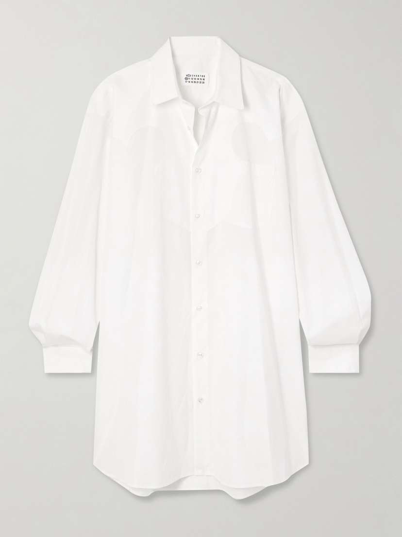 Maison Margiela Oversized Cotton-poplin Shirt Dress