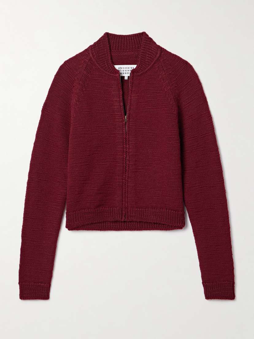 Maison Margiela Cropped Wool Cardigan - x large