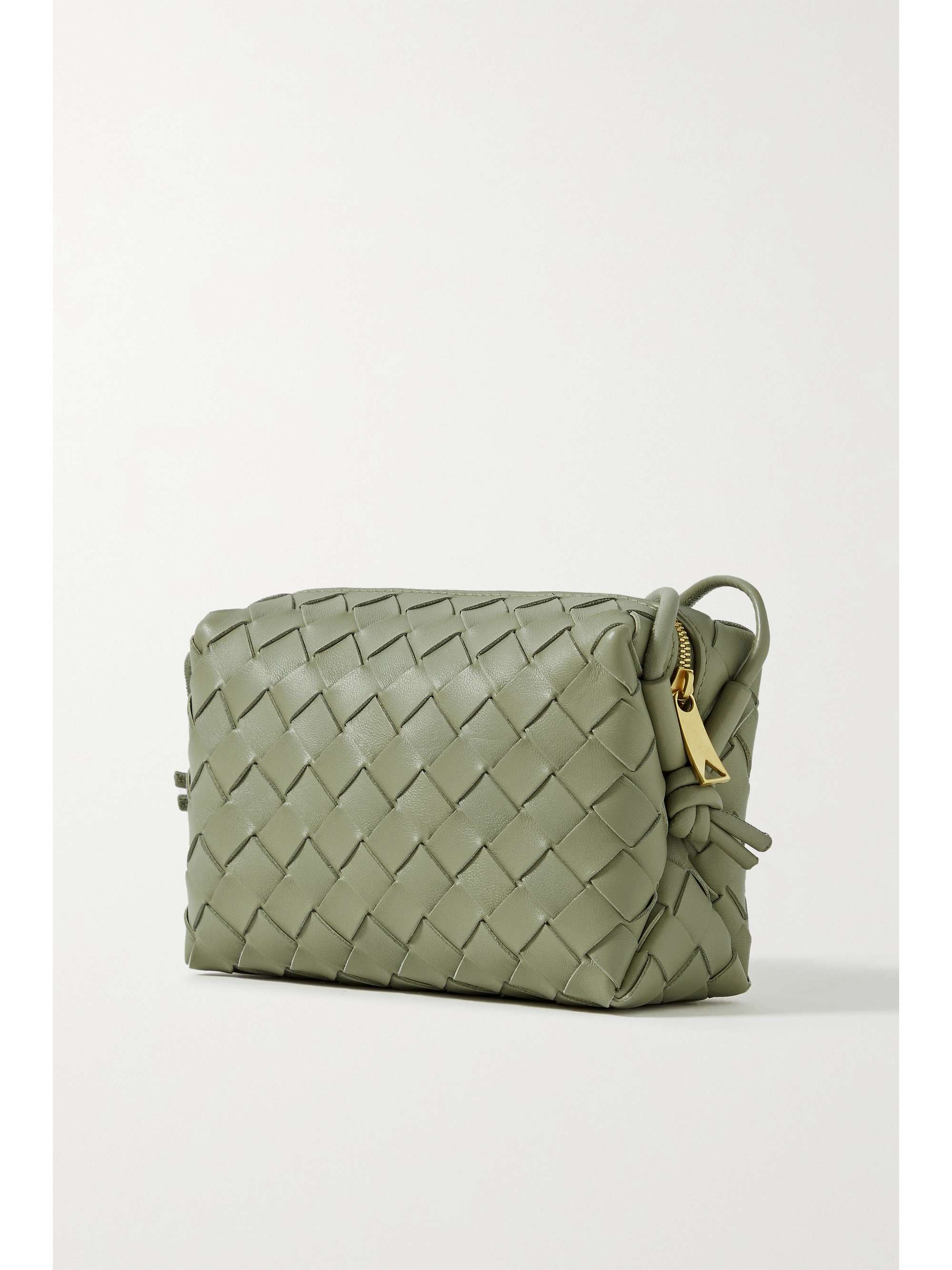 Bottega Veneta Loop mini intrecciato leather shoulder bag - Women - Green Cross-body Bags