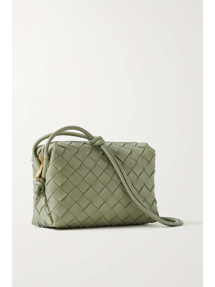Bottega Veneta Loop Mini Intrecciato Leather Shoulder Bag