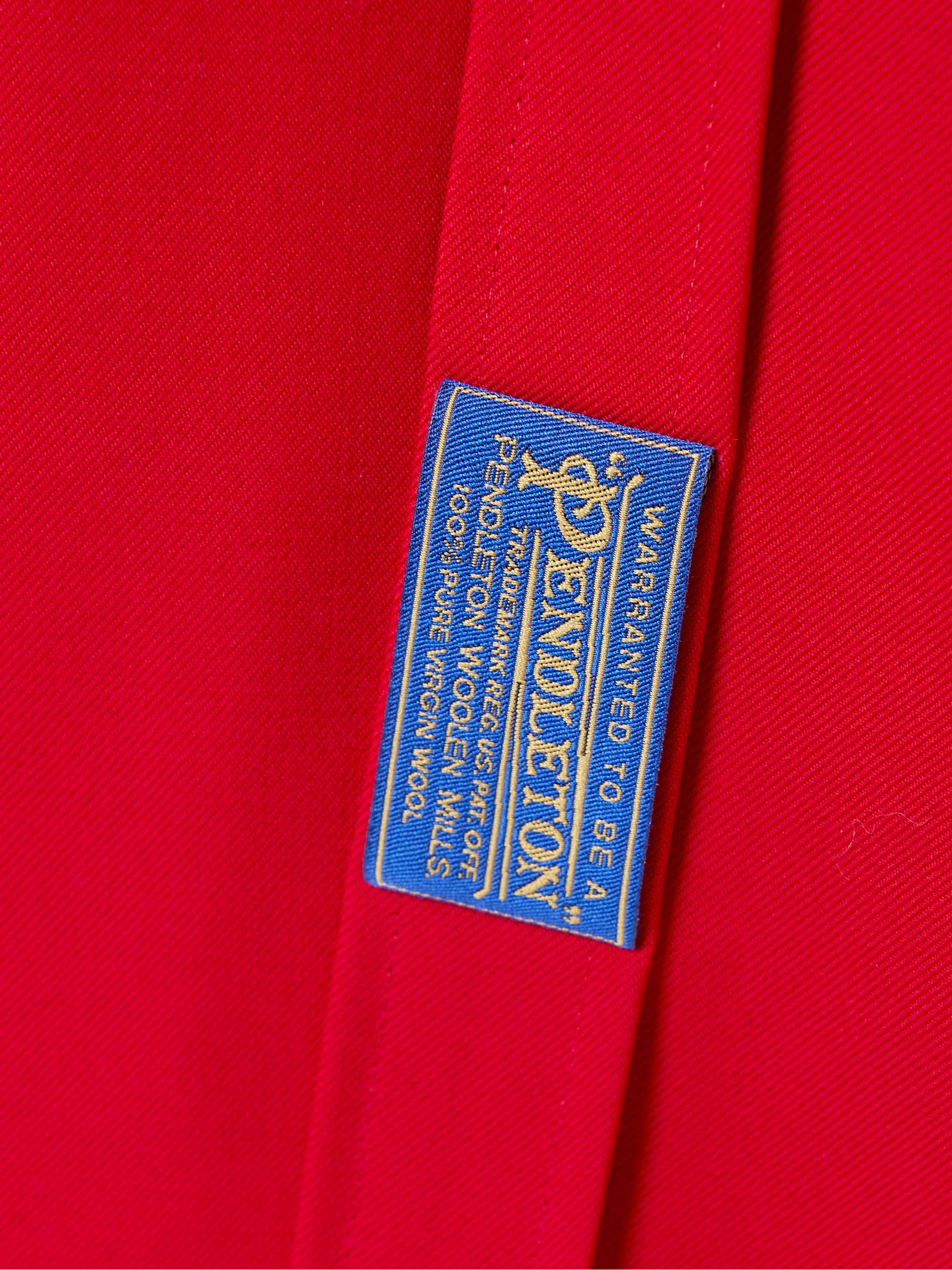 MAISON MARGIELA Tie-detailed wool-twill shirt | NET-A-PORTER