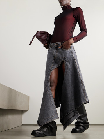 Maison Margiela Layered jersey turtleneck bodysuit