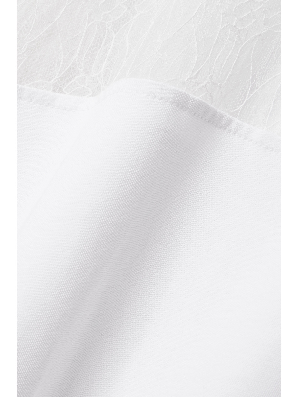 The Bobbi Cotton-Jersey And Lace Top