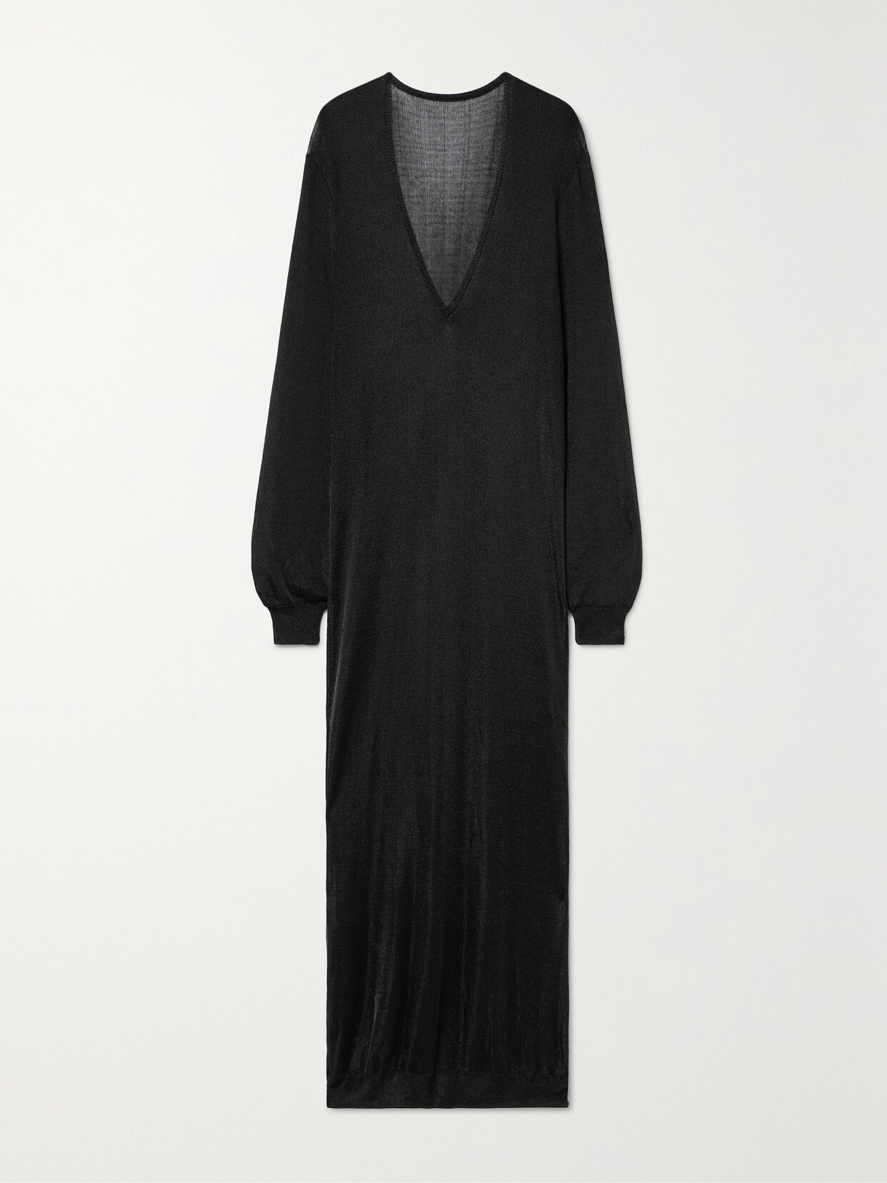 Interior - The Croft Metallic Knit Maxi Dress - Black