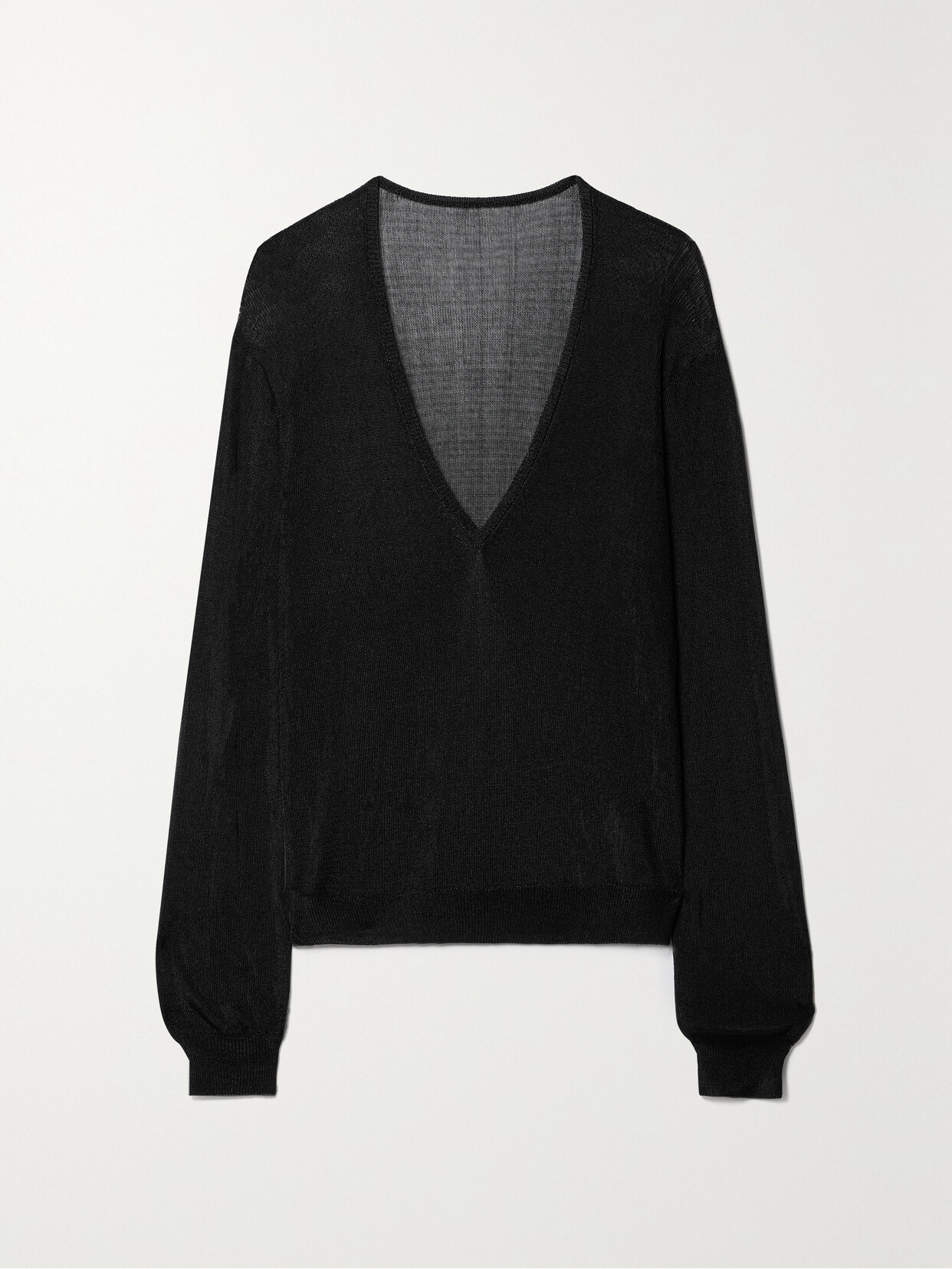 Interior - The Croft Metallic Knit Sweater - Black