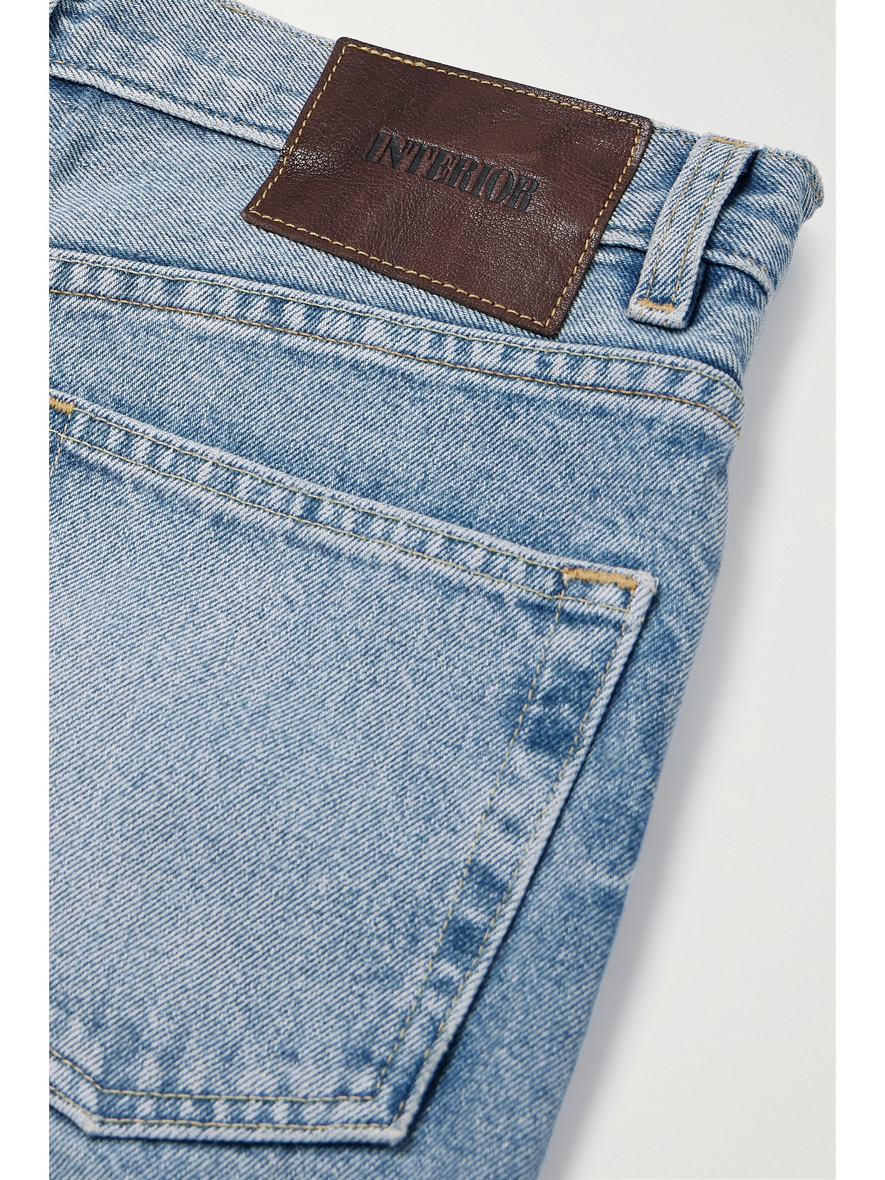 Interior The Remy High-rise Straight-leg Jeans In Blue