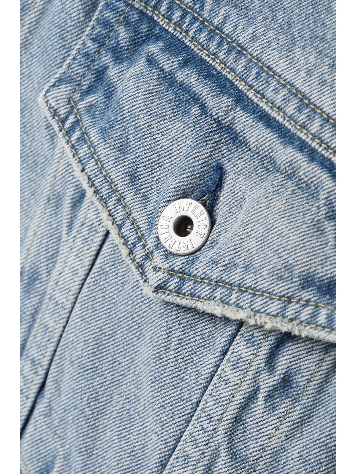 Interior Oversized Denim Jacket In Blue