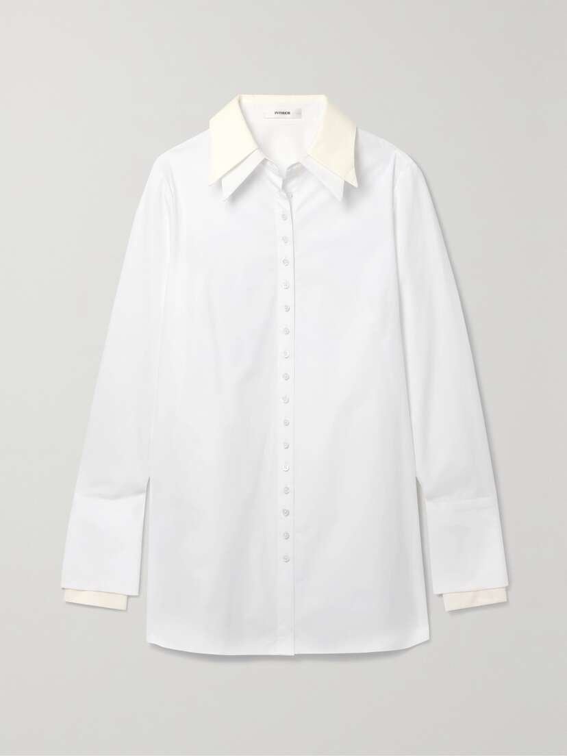 Interior The Nuno Layered Cotton-poplin Shirt