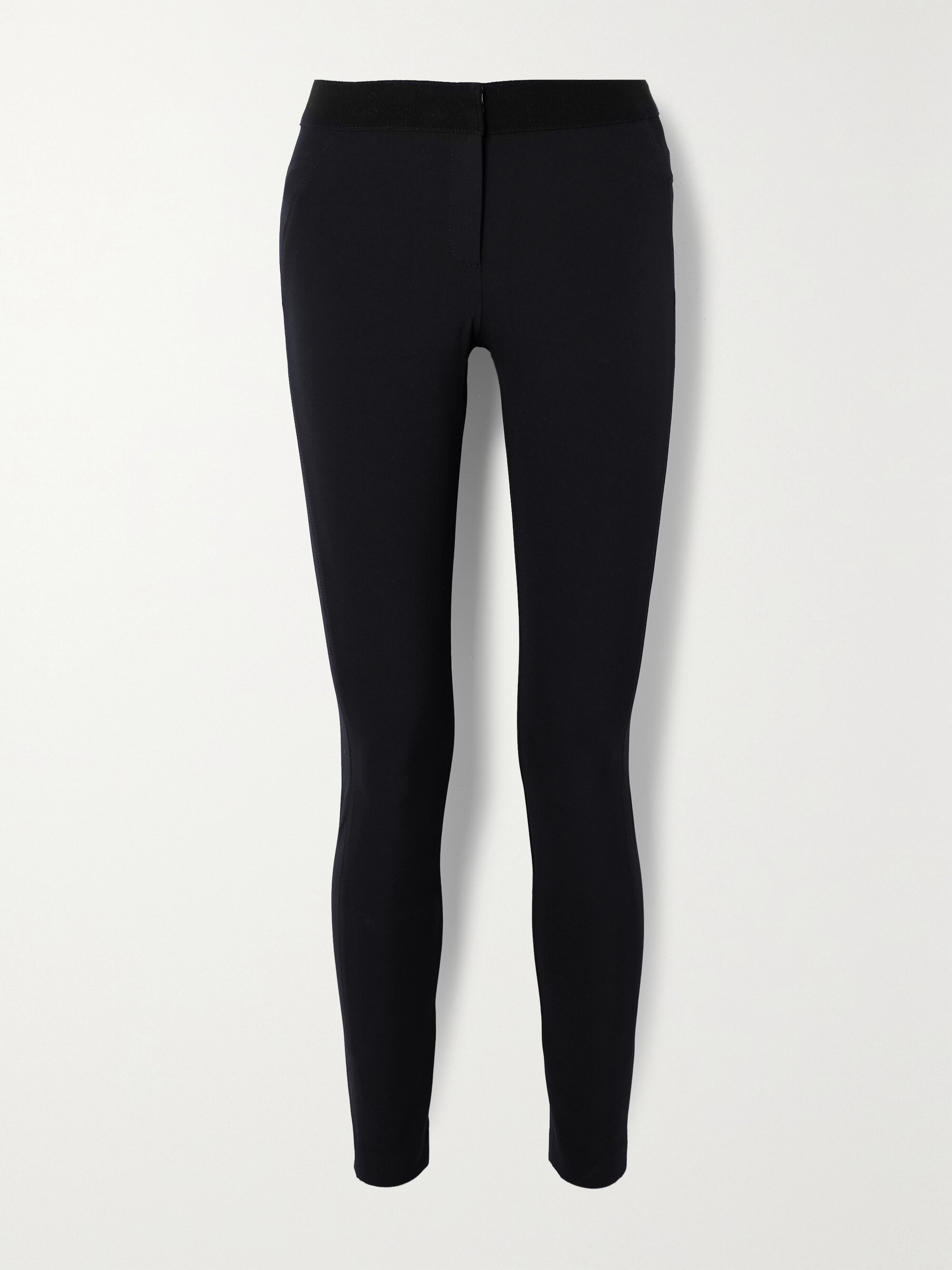 Veronica Beard Grosgrain-trimmed stretch-scuba leggings thumbnail