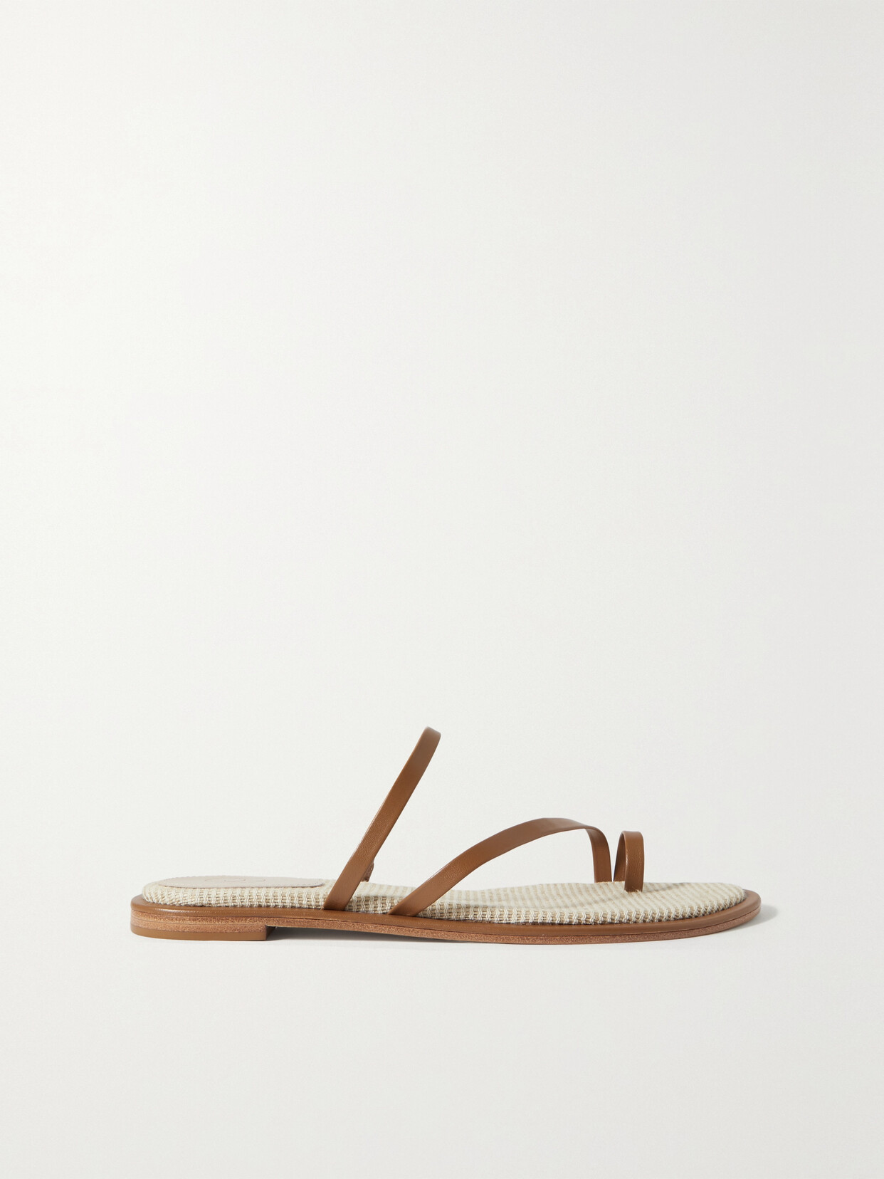 PORTE & PAIRE - Leather Sandals - Brown