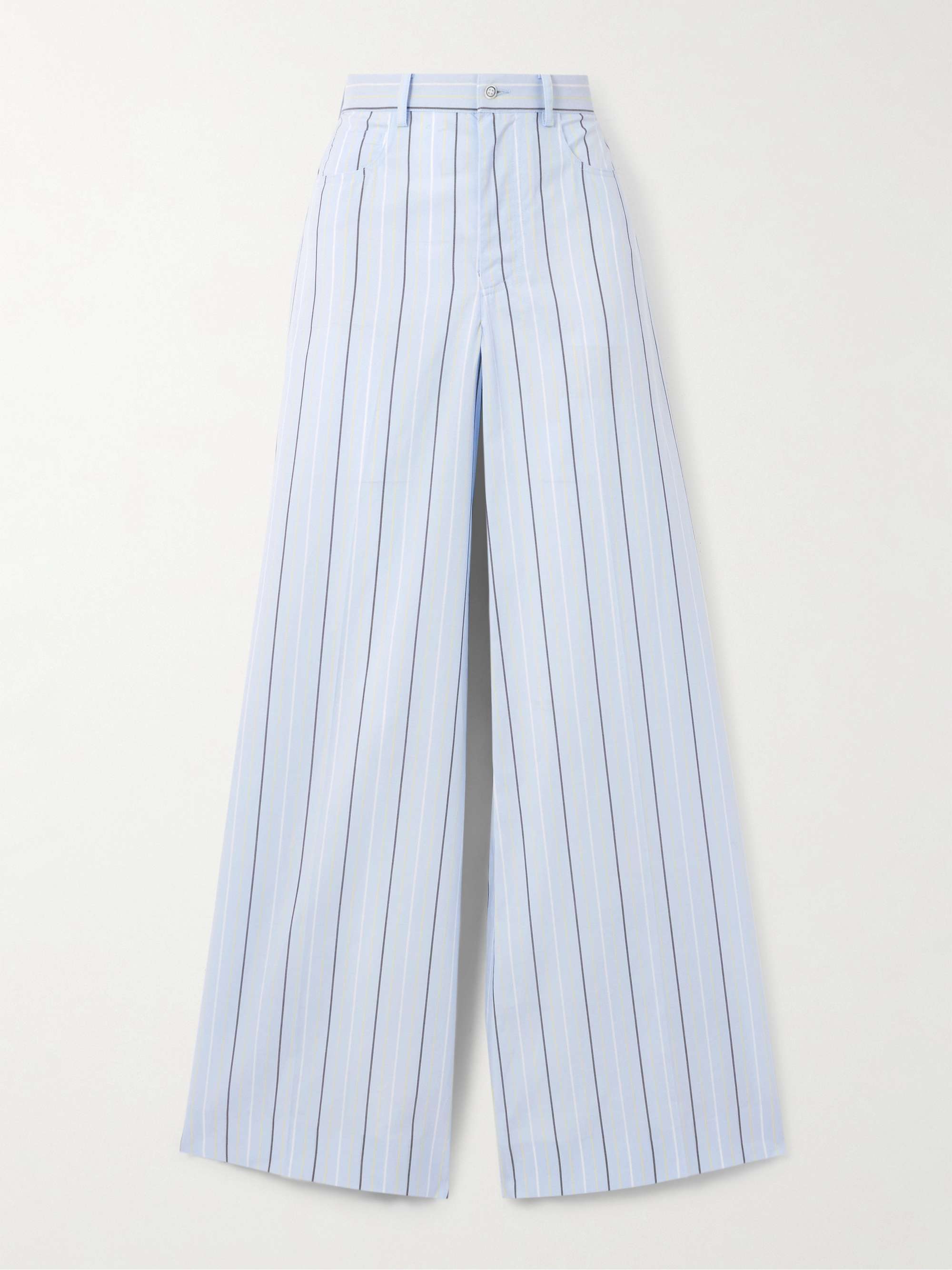 Marni Striped wide-leg Trousers | Blue | FARFETCH