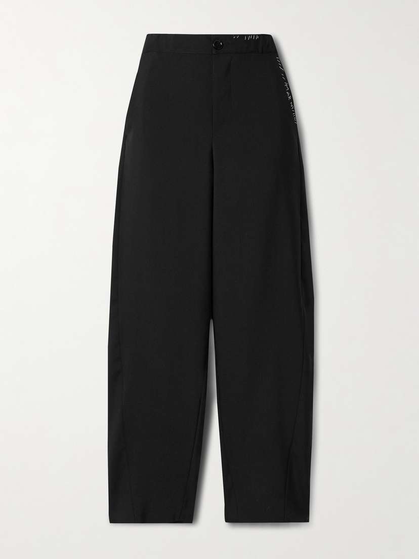 Marni Embroidered Wool Tapered Pants