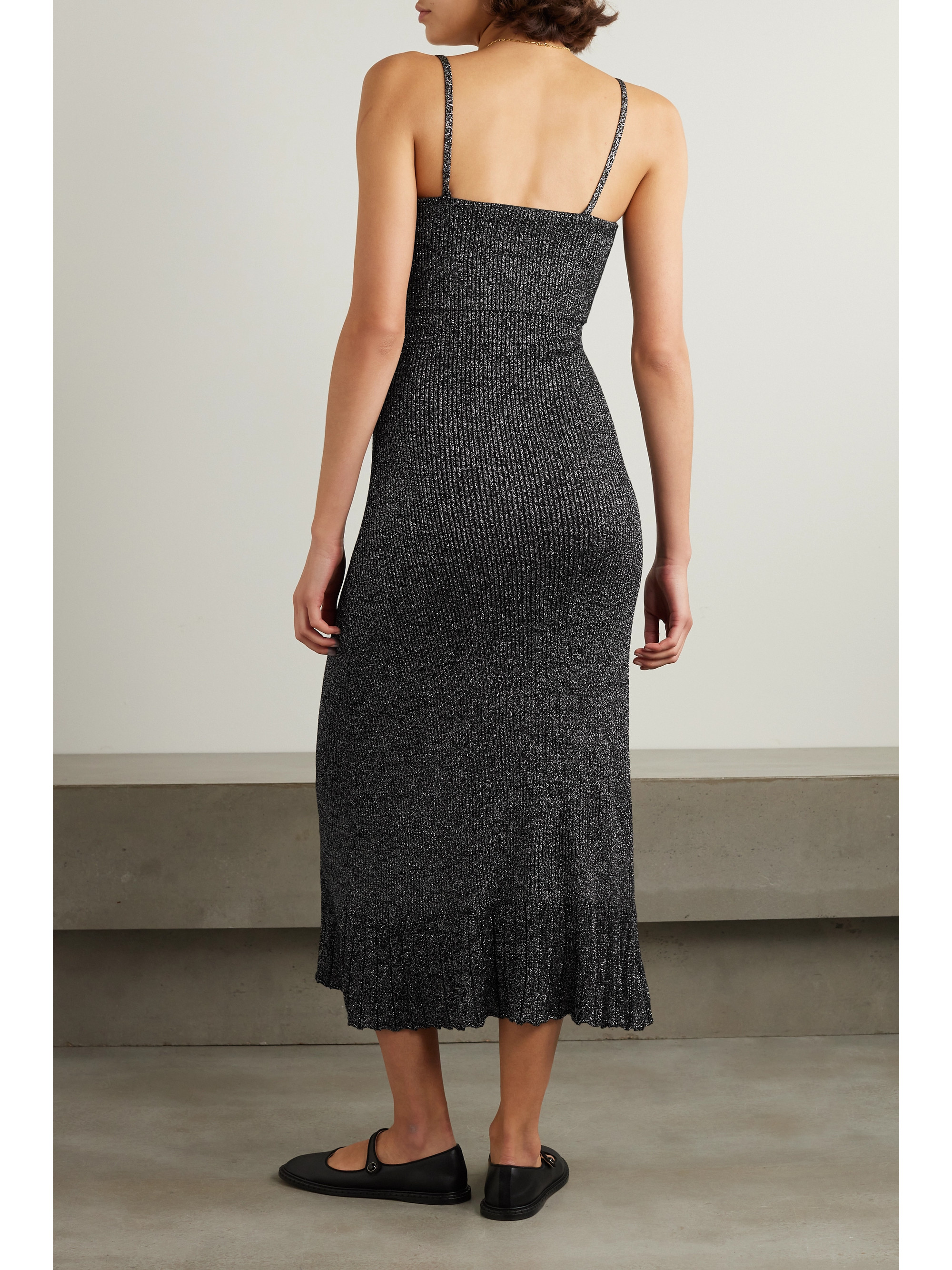 Proenza Schouler White Label Lorenia metallic lamé maxi dress