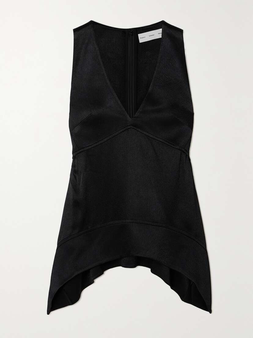 Proenza Schouler White Label Liz Satin-crepe Top