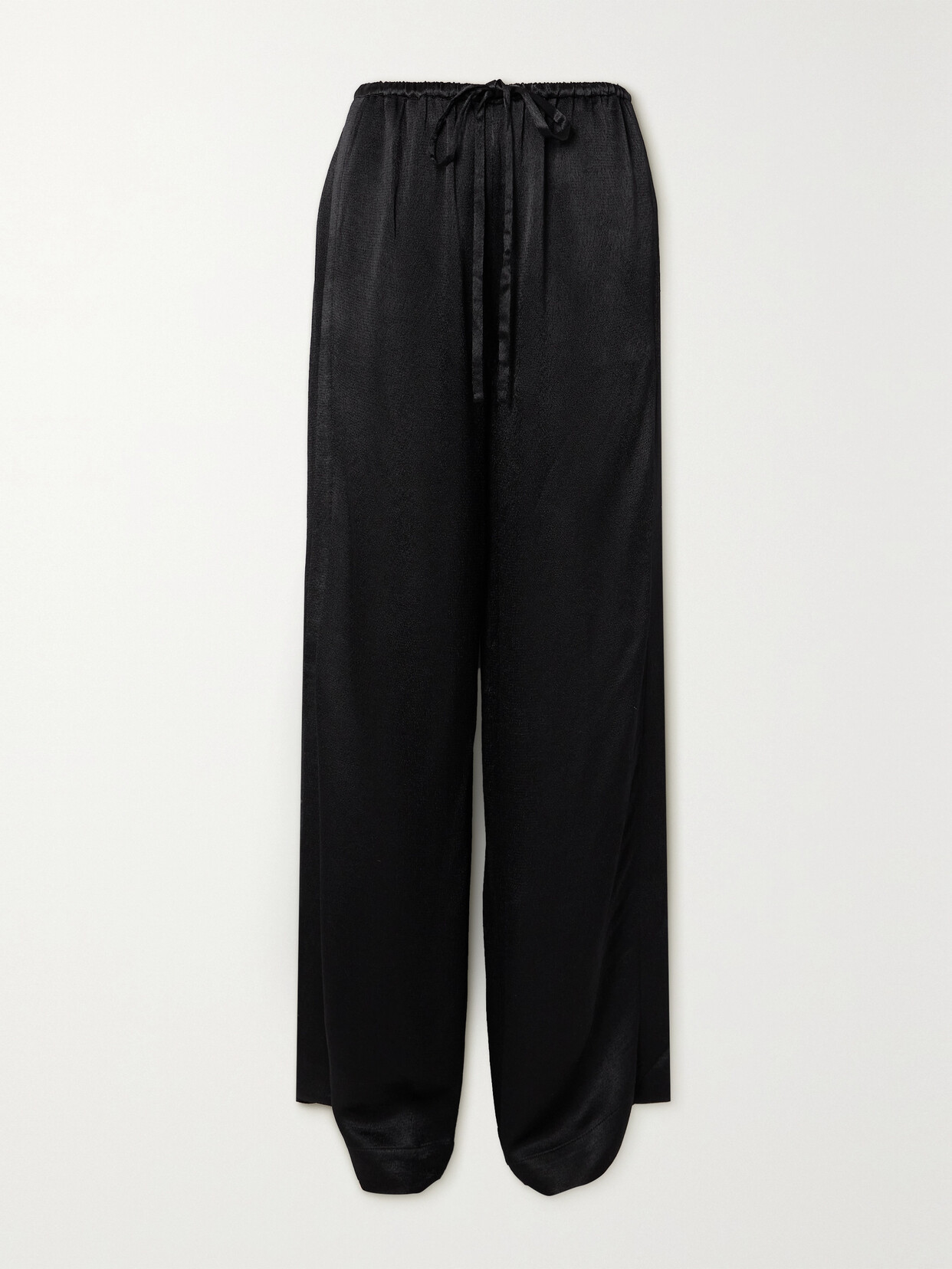Proenza Schouler White Label Hazel Satin-crepe Wide-leg Pants - Black