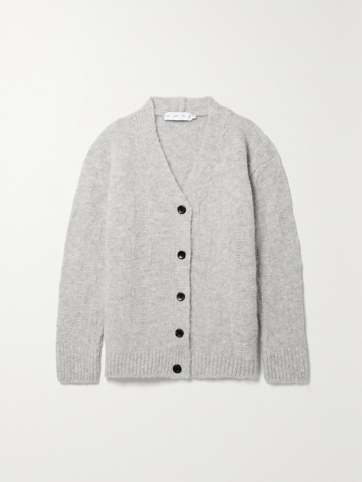 Proenza Schouler White Label Alana Knitted Cardigan In Gray