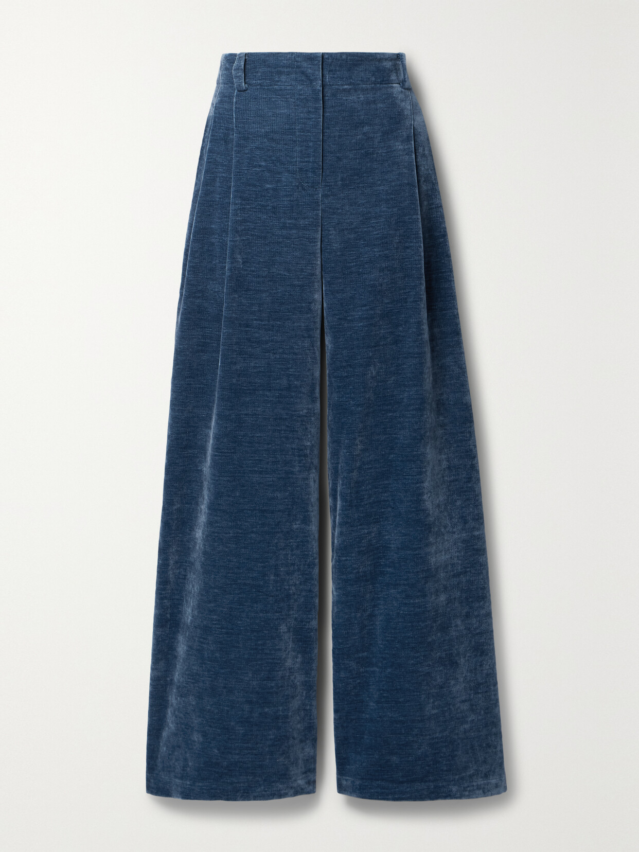 Proenza Schouler White Label Aria Chenille Suiting Pants In Blue