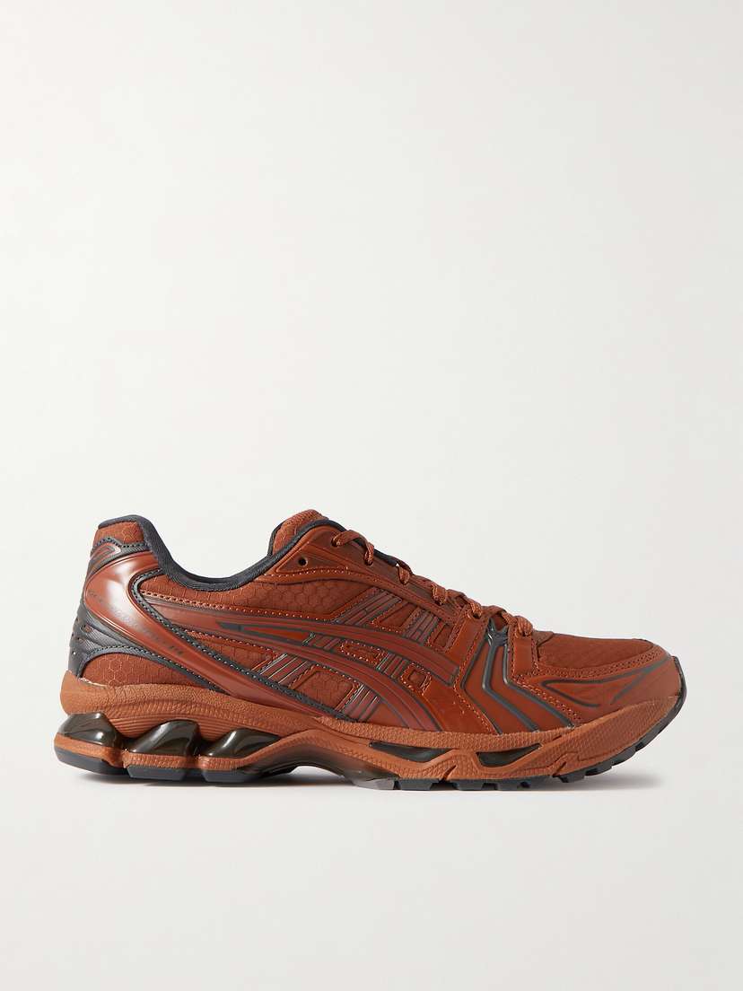 Asics Gel-kayano 14 Rubber-trimmed Ripstop And Faux Leather Sneakers - UK 9