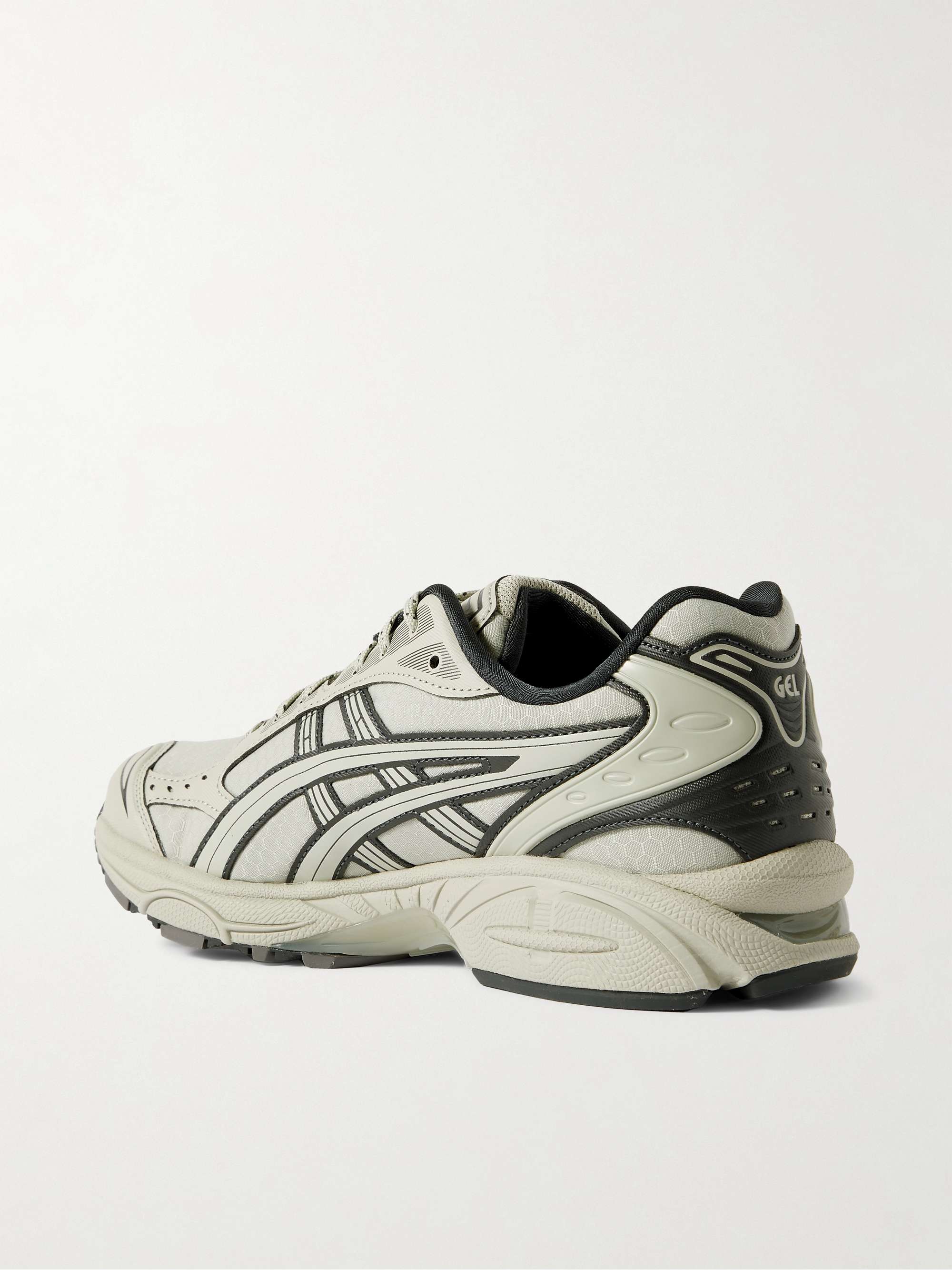 ASICS GEL-KAYANO 14 金属感人造皮革边饰网眼运动鞋