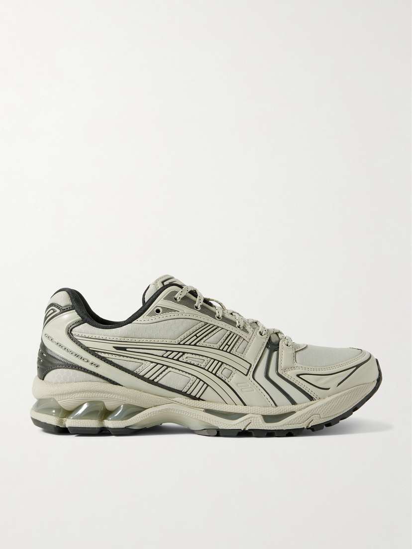 Asics Gel-kayano 14 Rubber-trimmed Canvas And Faux Leather Sneakers - UK 7