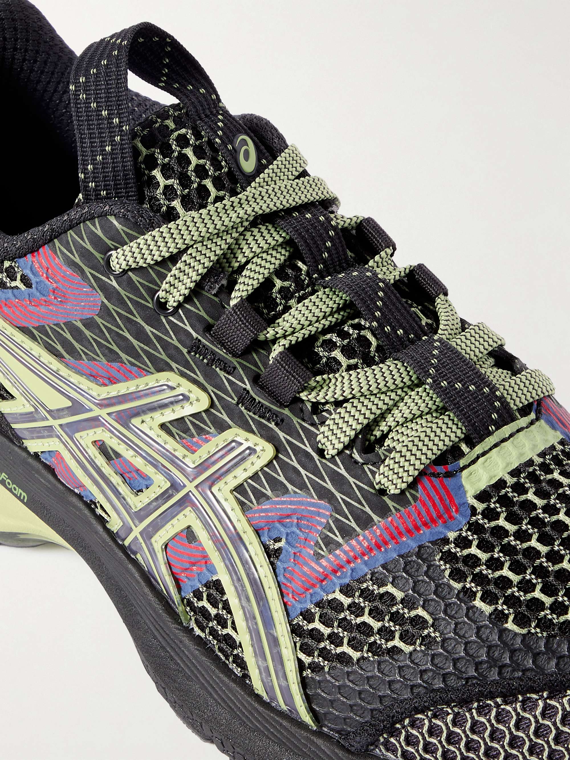 Black US4-S Gel Terrain rubber-trimmed mesh sneakers | ASICS