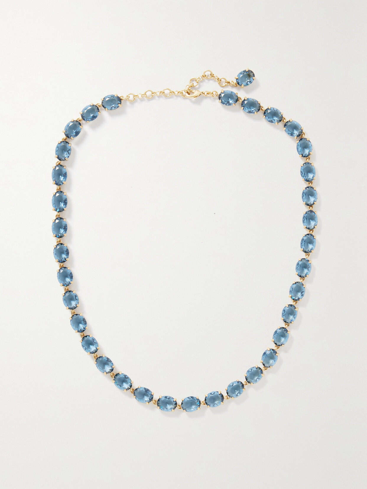 Roxanne Assoulin The Royals Gold-tone Crystal Necklace In Blue