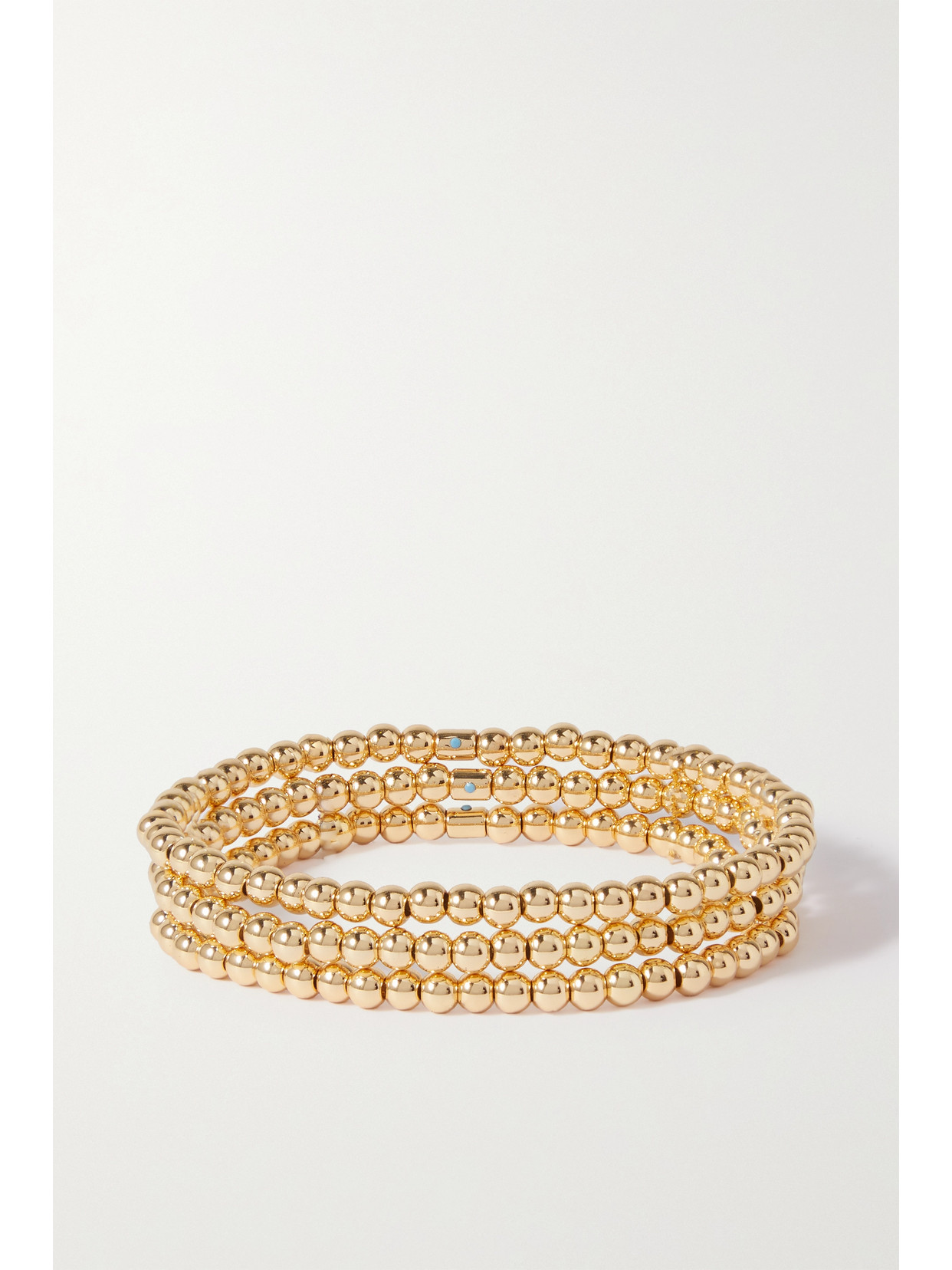 Roxanne Assoulin - Set Of Three Gold-tone Bracelets - one size