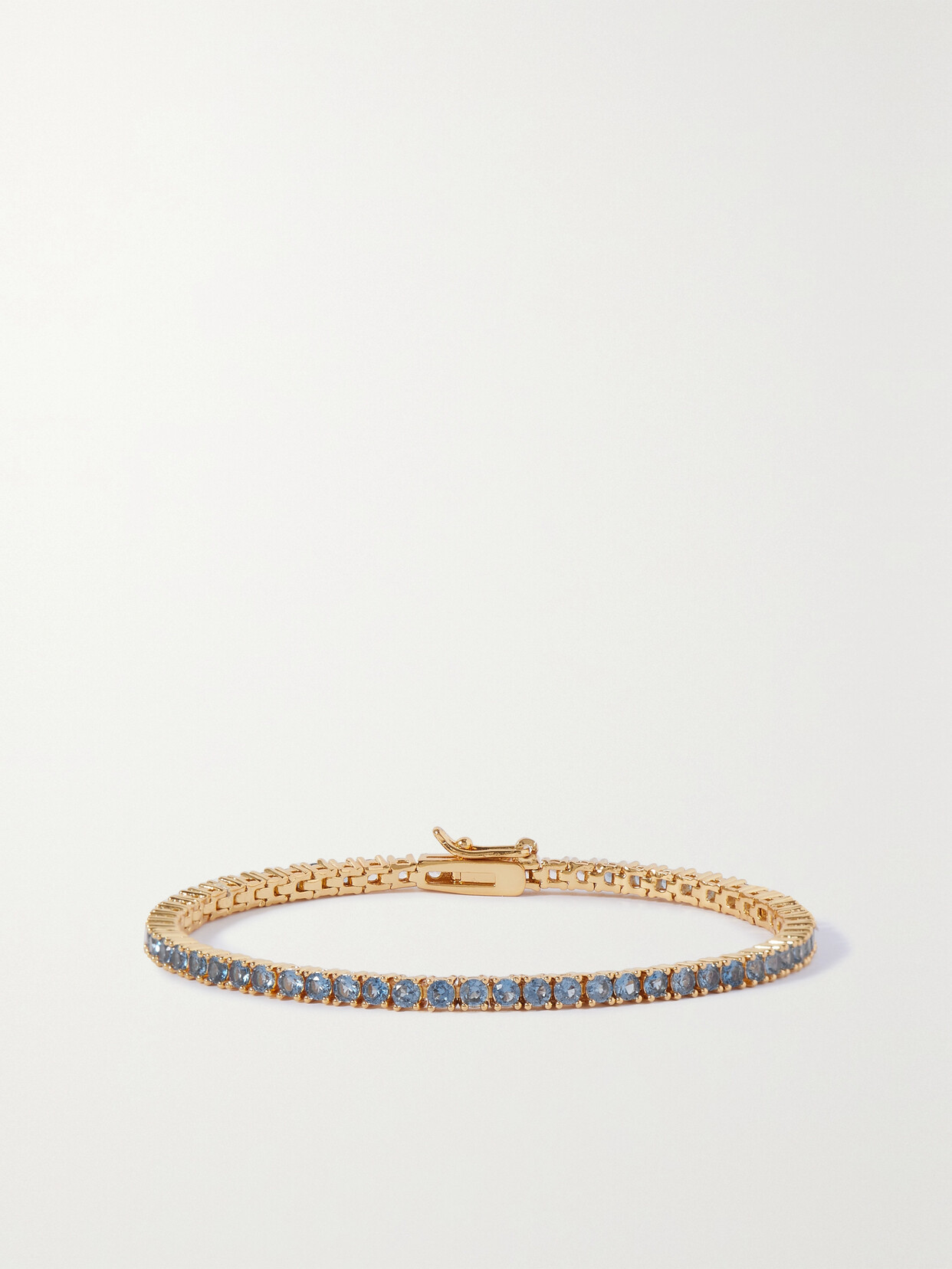 Roxanne Assoulin Gold-tone Cubic Zirconia Bracelet In Blue