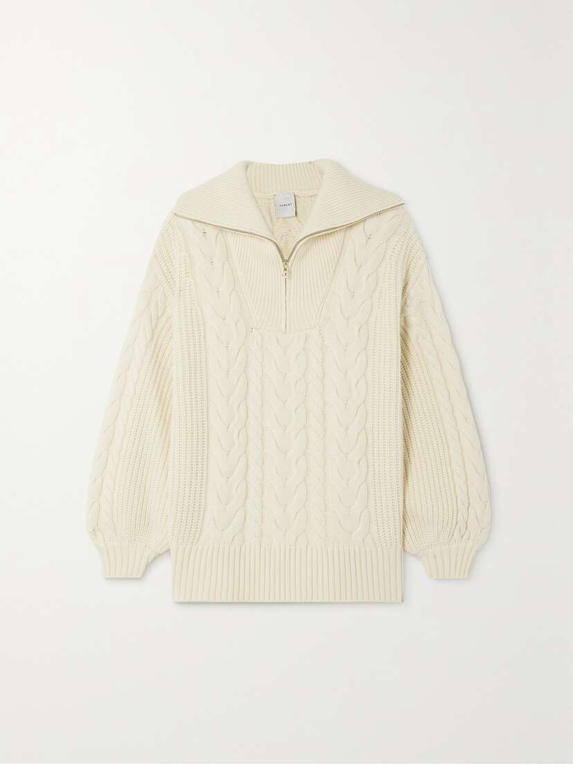 Varley Daria Cable-knit Sweater - x large