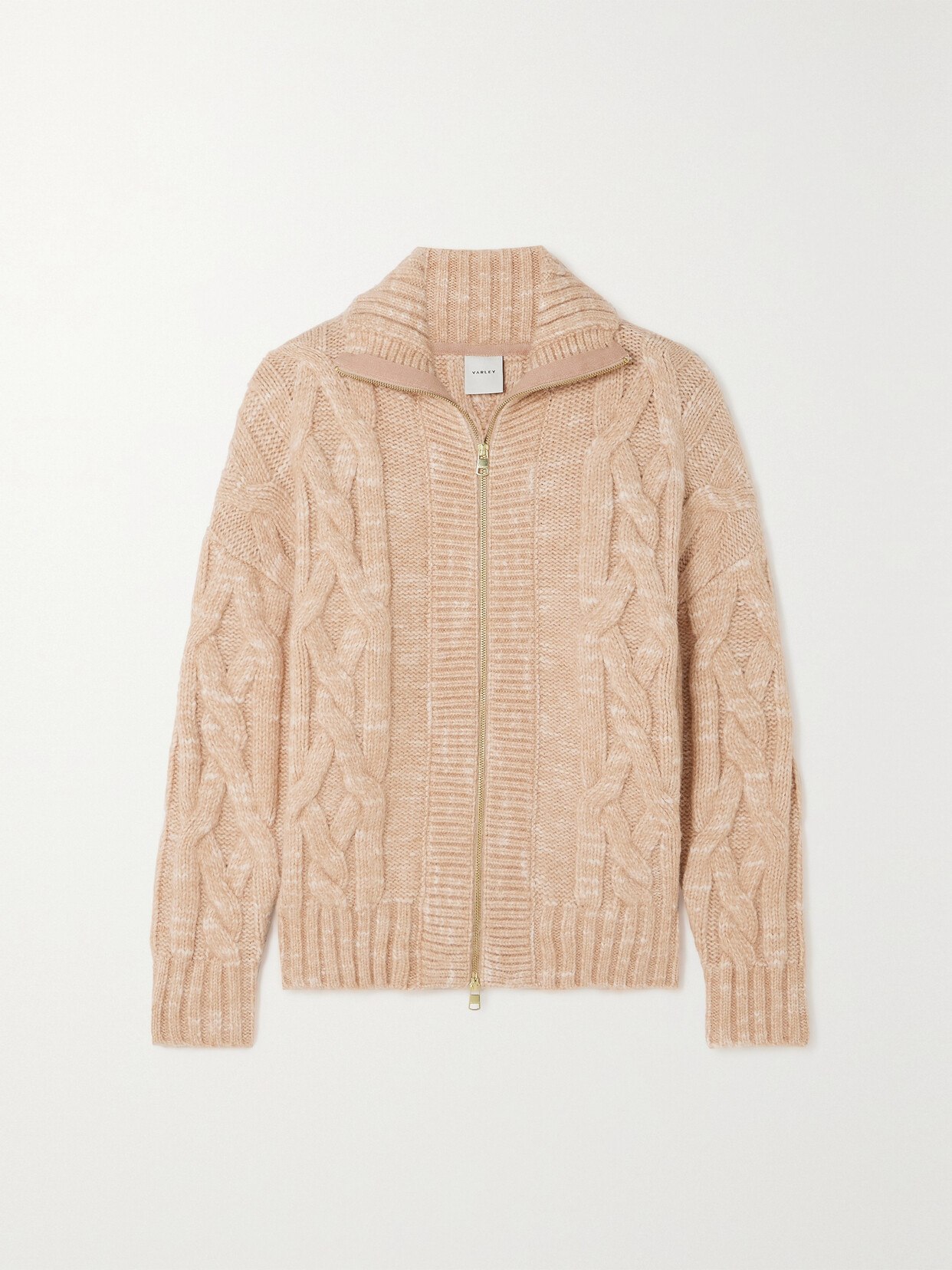 Varley Aida Cable-knit Jacket - Pink