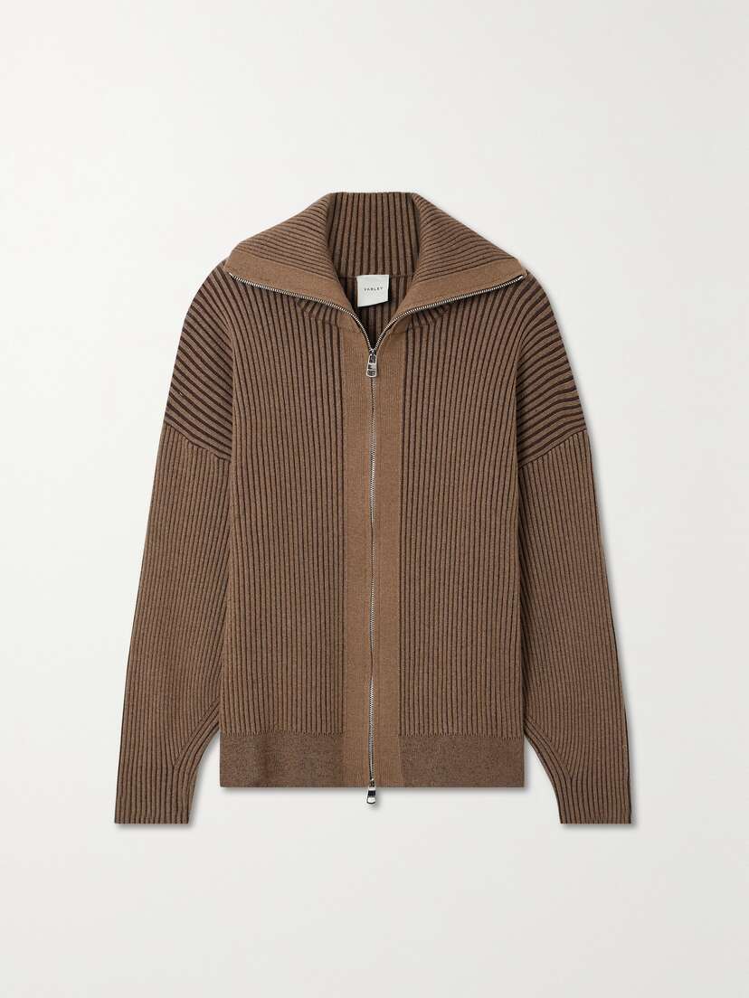 Varley Orly Ribbed-knit Jacket - x large